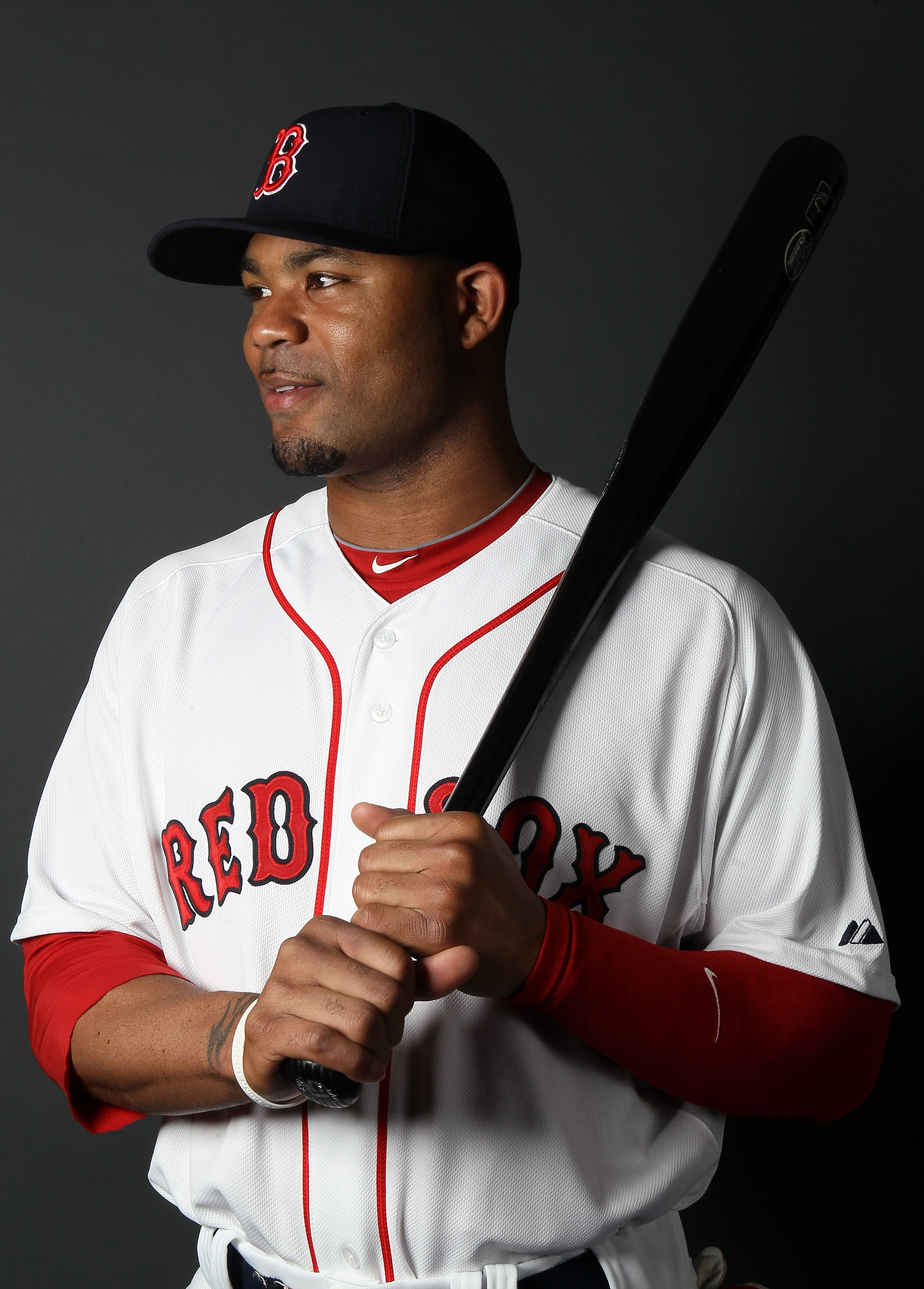 FT. MYERS, FL - FEBRUARY 20:  :  Carl Crawford #13 of the Boston Red Sox poses for a portrait during the Boston Red Sox Photo Day on February 20, 2011 at the Boston Red Sox Player Development Complex in Ft. Myers, Florida  (Photo by Elsa/Getty Images)