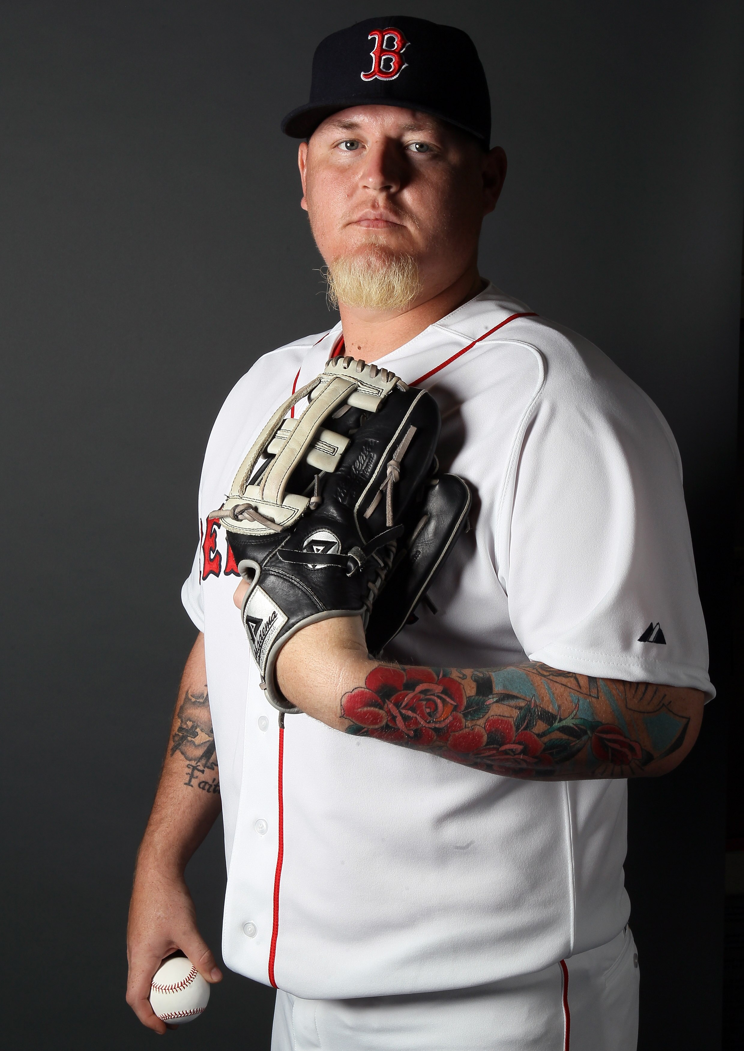 FT. MYERS, FL - FEBRUARY 20:  Bobby Jenks #52 of the Boston Red Sox poses for a portrait during the Boston Red Sox Photo Day on February 20, 2011 at the Boston Red Sox Player Development Complex in Ft. Myers, Florida  (Photo by Elsa/Getty Images)