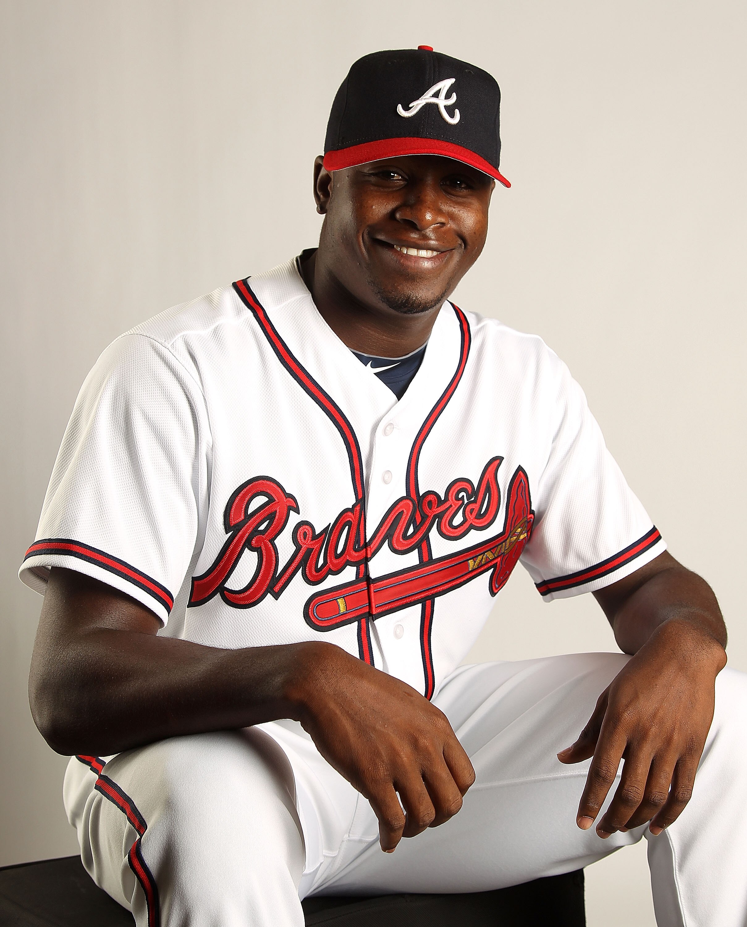 LAKE BUENA VISTA, FL - FEBRUARY 21: Arodys Vizcaino #70 of the Atlanta Braves during Photo Day at  Champion Stadium at ESPN Wide World of Sports of Complex on February 21, 2011 in Lake Buena Vista, Florida. (Photo by Mike Ehrmann/Getty Images)