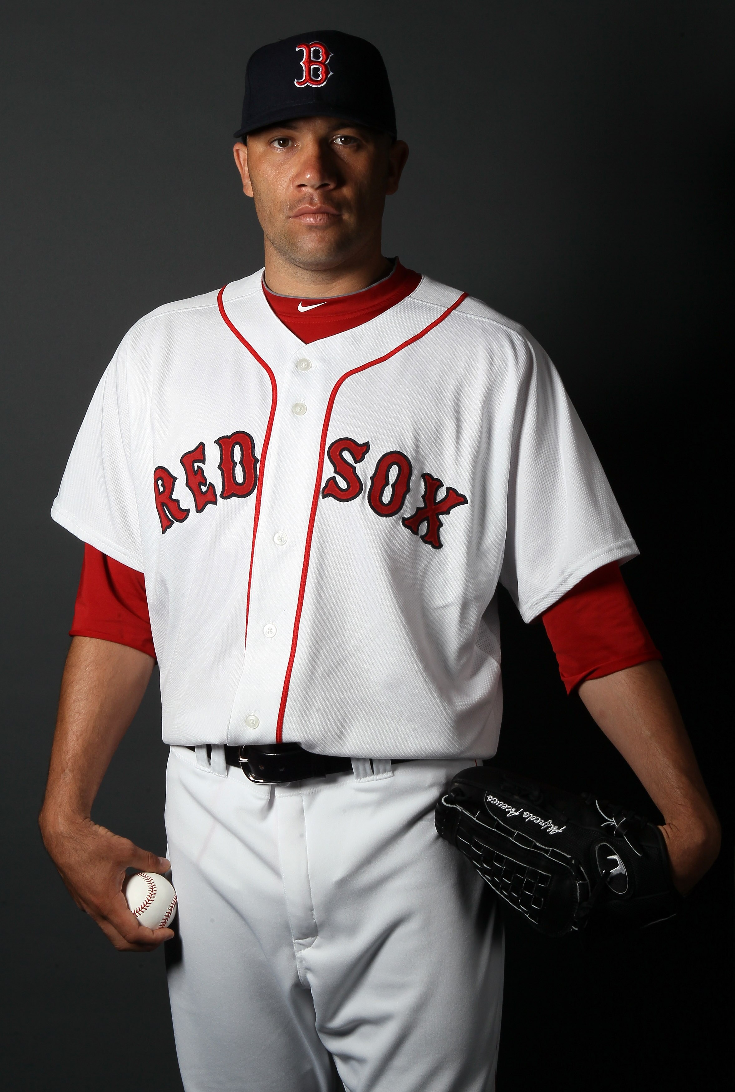 FT. MYERS, FL - FEBRUARY 20:  Alfredo Aceves #91 of the Boston Red Sox poses for a portrait during the Boston Red Sox Photo Day on February 20, 2011 at the Boston Red Sox Player Development Complex in Ft. Myers, Florida  (Photo by Elsa/Getty Images)