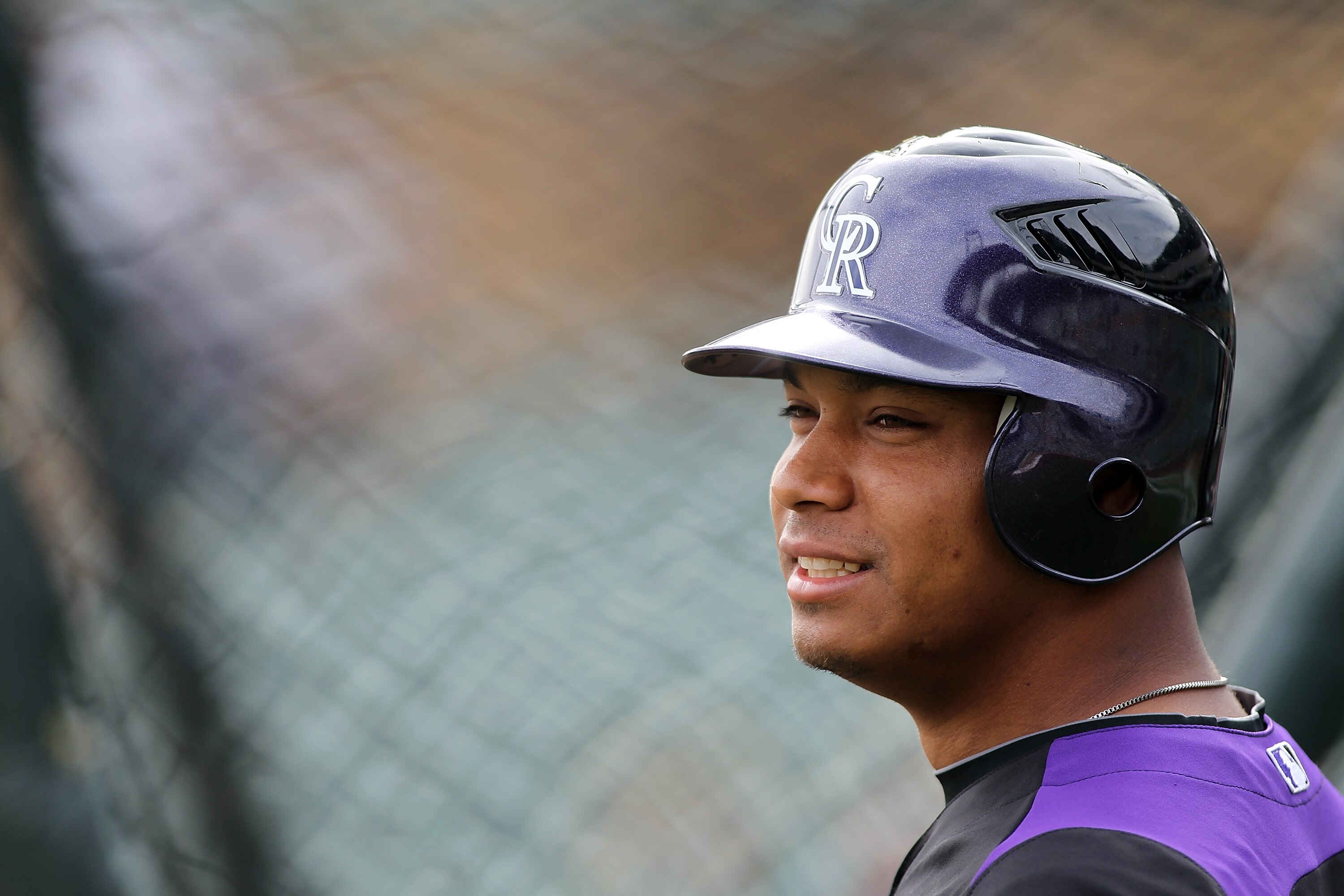 SCOTTSDALE, AZ - FEBRUARY 26:  Jose Lopez #22 of the Colorado Rockies watches batting practice before the game against the Arizona Diamondbacks at Salt River Fields on February 26, 2011in Scottsdale, Arizona..  (Photo by Jonathan Ferrey/Getty Images)