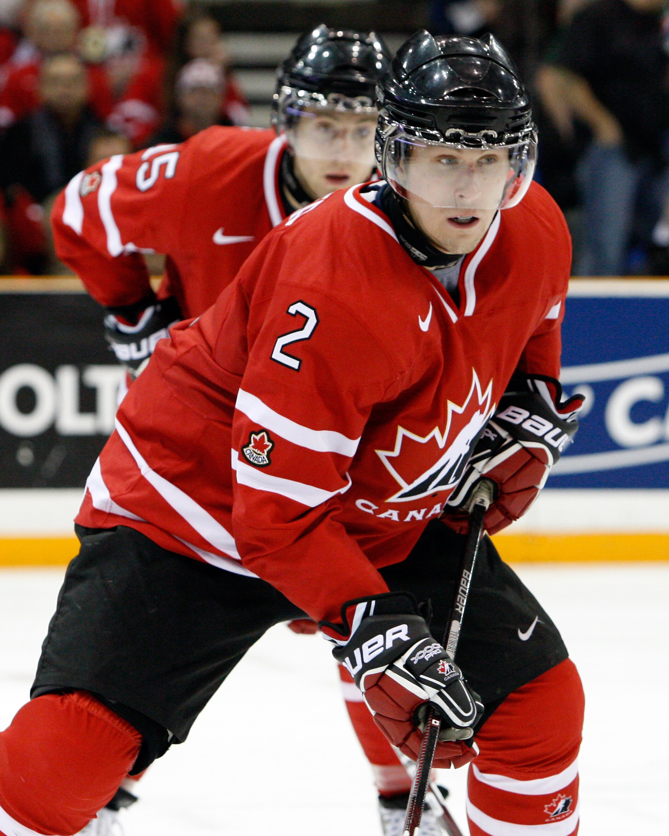 SASKATOON, SK - JANUARY 3: Colten Teubert #2 of Team Canada skates during the 2010 IIHF World Junior Championship Tournament Semifinal game against Team Switzerland on January 3, 2010 at the Credit Union Centre in Saskatoon, Saskatchewan, Canada. Team C SASKATOON, SK - JANUARY 3: Colten Teubert #2 of Team Canada skates during the 2010 IIHF World Junior Championship Tournament Semifinal game against Team Switzerland on January 3, 2010 at the Credit Union Centre in Saskatoon, Saskatchewan, Canada. Team C