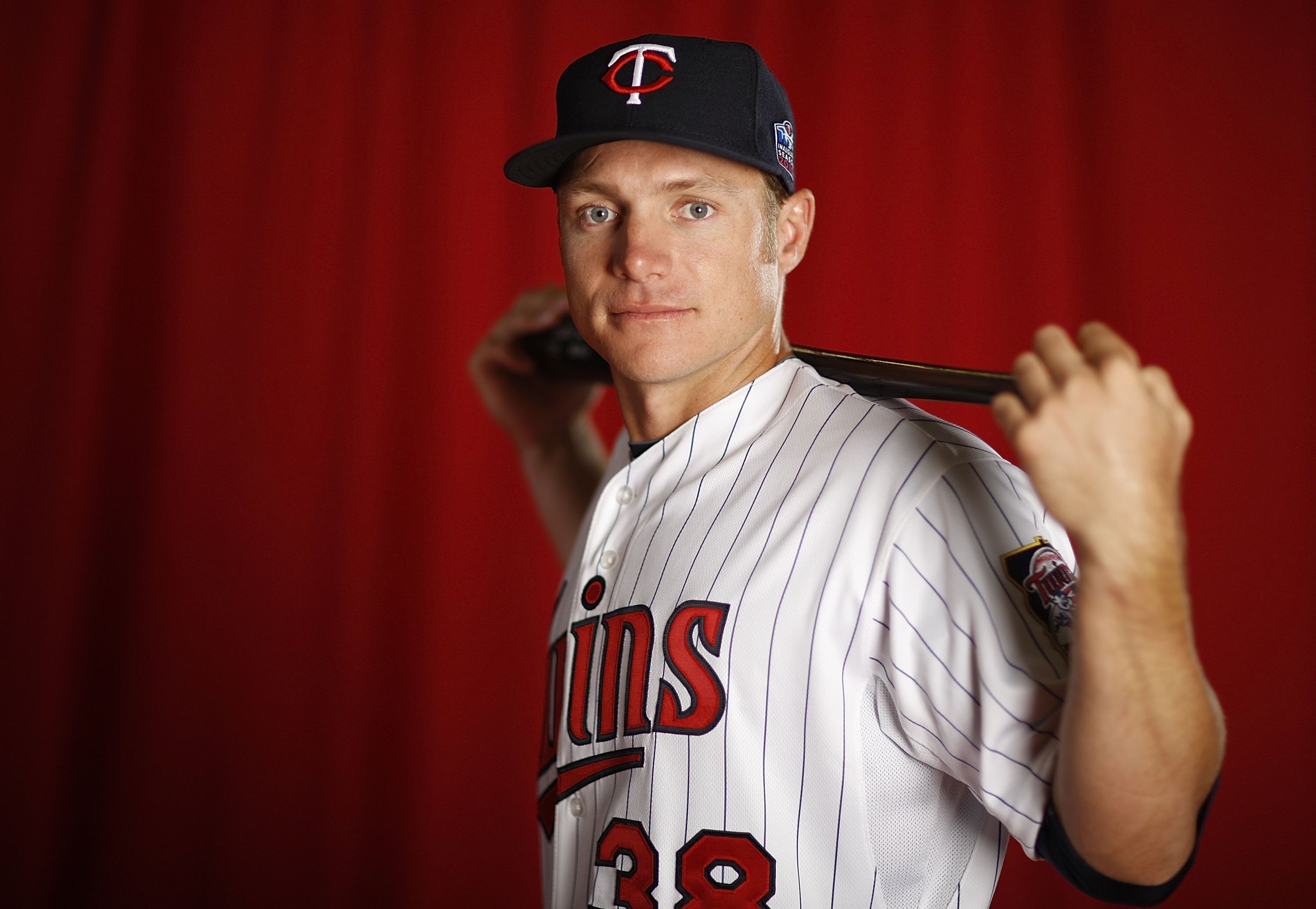 FT. MYERS, FL - MARCH 01:  Luke Hughes #38 of the Minnesota Twins poses during photo day at Hammond Stadium on March 1, 2010 in Ft. Myers, Florida.  (Photo by Gregory Shamus/Getty Images)