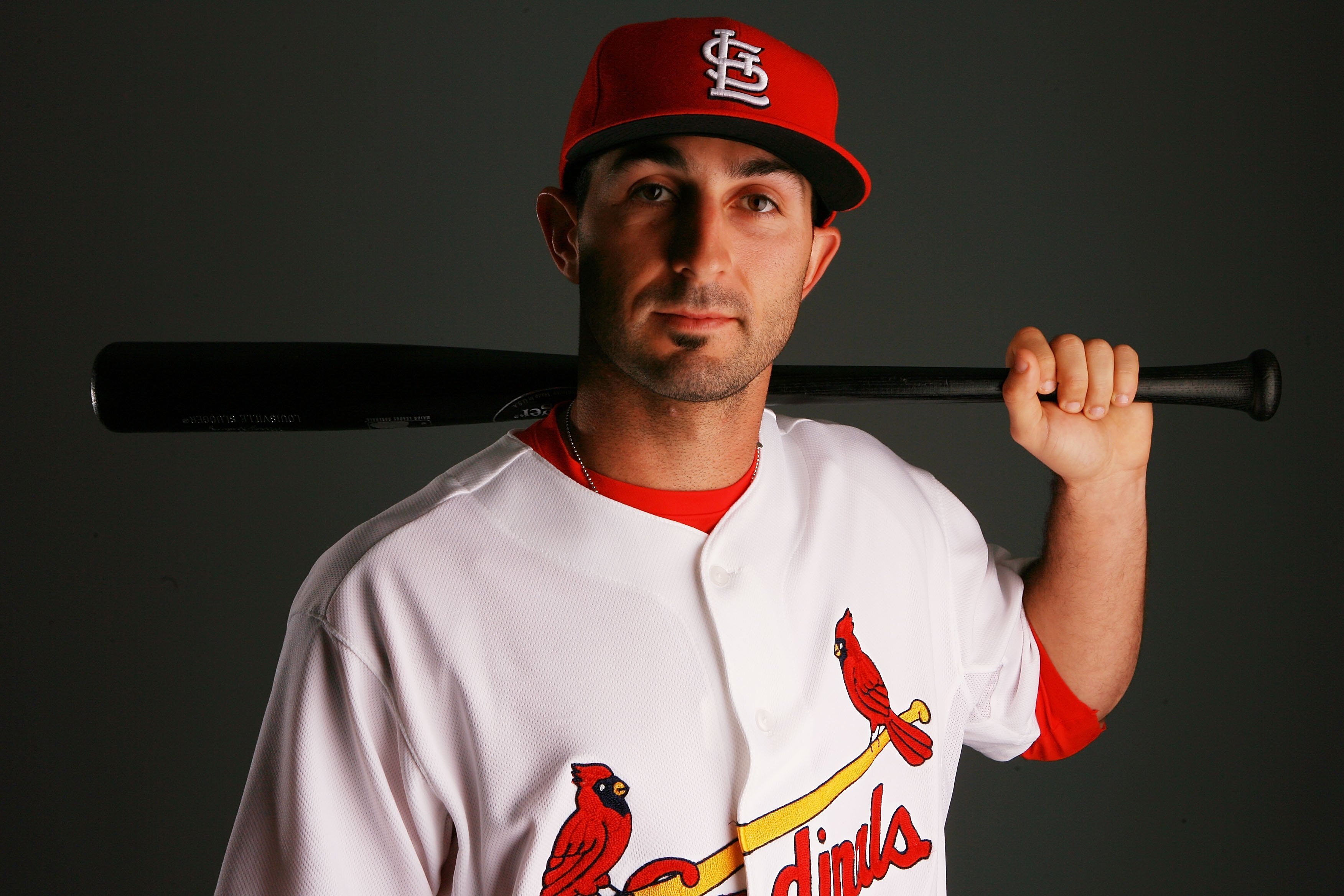 JUPITER, FL - MARCH 01:  Infielder Daniel Descalso #87 of the St. Louis Cardinals during photo day at Roger Dean Stadium on March 1, 2010 in Jupiter, Florida.  (Photo by Doug Benc/Getty Images)