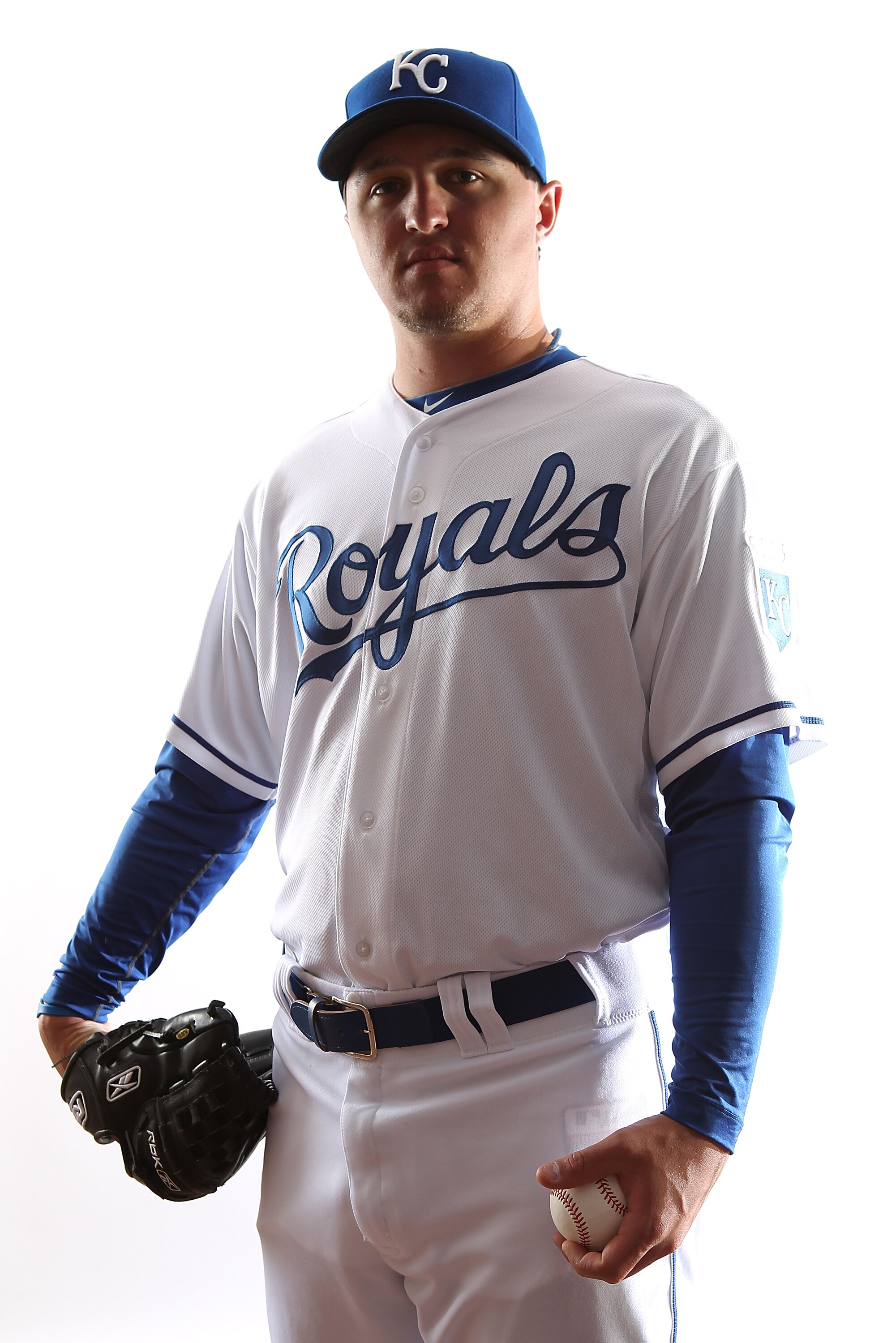 SURPRISE, AZ - FEBRUARY 23:  Blaine Hardy #75 of the Kansas City Royals poses for a portrait during Spring Training Media Day on February 23, 2011 at Surprise Stadium in Surprise, Arizona..  (Photo by Jonathan Ferrey/Getty Images)