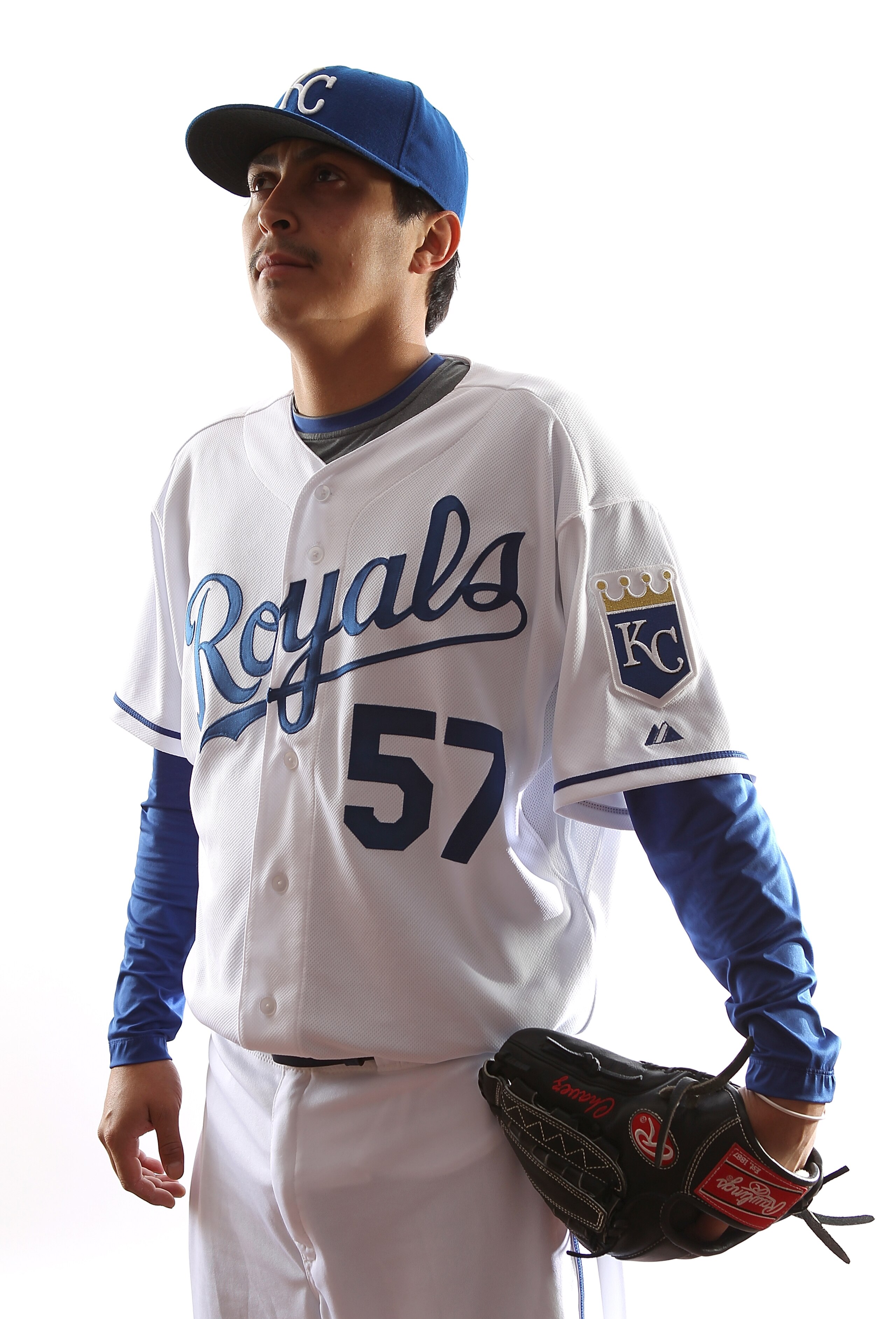 SURPRISE, AZ - FEBRUARY 23:  Jesse Chavez #57 of the Kansas City Royals poses for a portrait during Spring Training Media Day on February 23, 2011 at Surprise Stadium in Surprise, Arizona..  (Photo by Jonathan Ferrey/Getty Images)