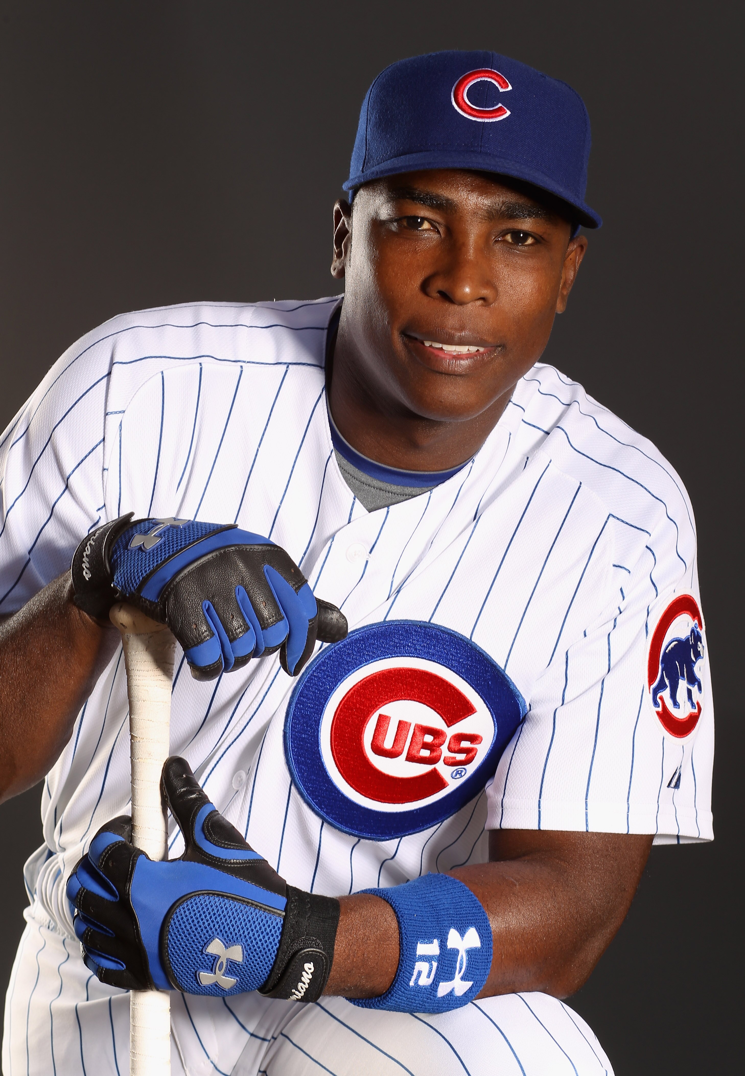 MESA, AZ - FEBRUARY 22:  Alfonso Soriano #12  of the Chicago Cubs poses for a portrait during media photo day at Finch Park on February 22, 2011 in Mesa, Arizona.  (Photo by Ezra Shaw/Getty Images)