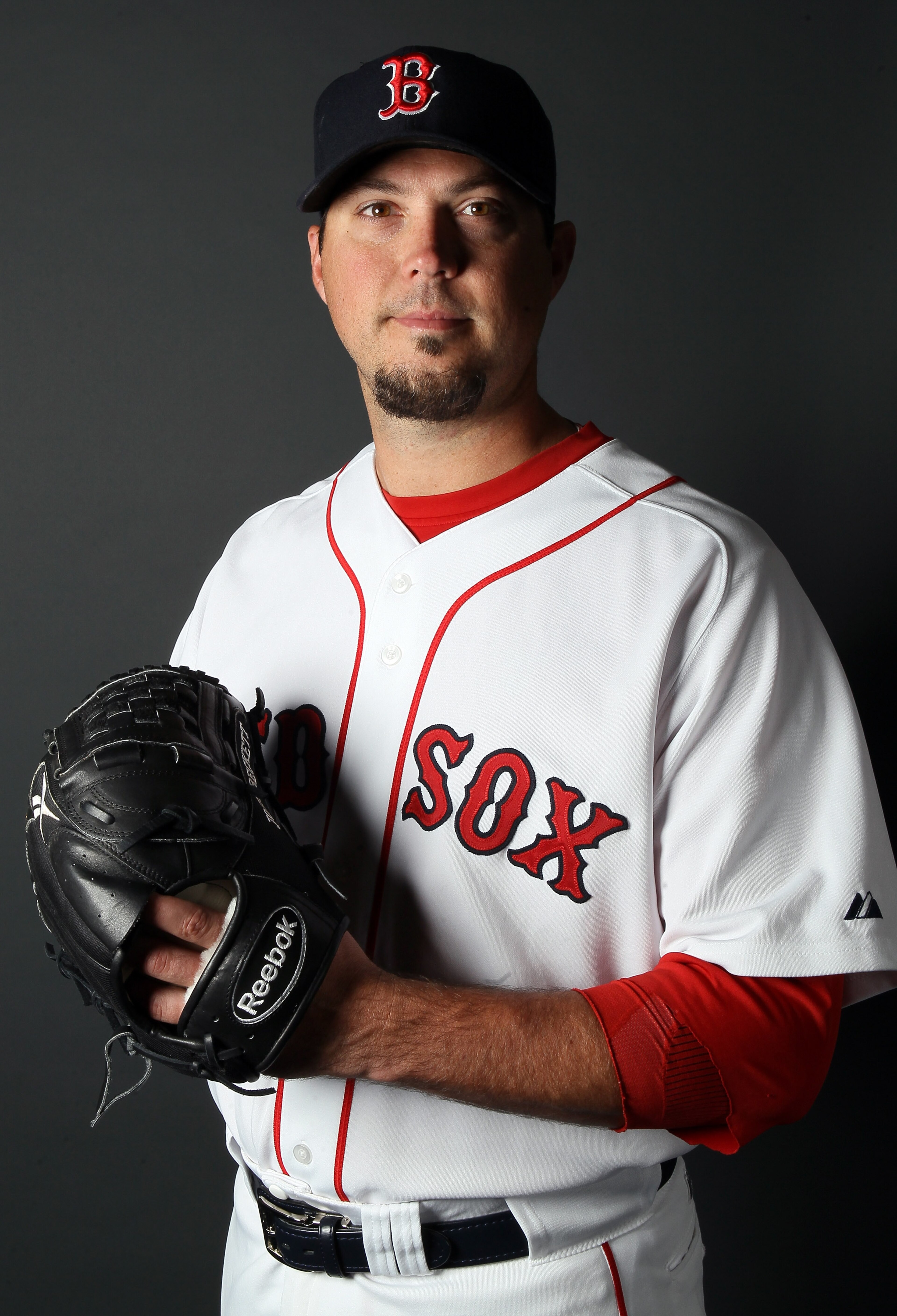 FT. MYERS, FL - FEBRUARY 20:  Josh Beckett #19 of the Boston Red Sox poses for a portrait during the Boston Red Sox Photo Day on February 20, 2011 at the Boston Red Sox Player Development Complex in Ft. Myers, Florida  (Photo by Elsa/Getty Images)