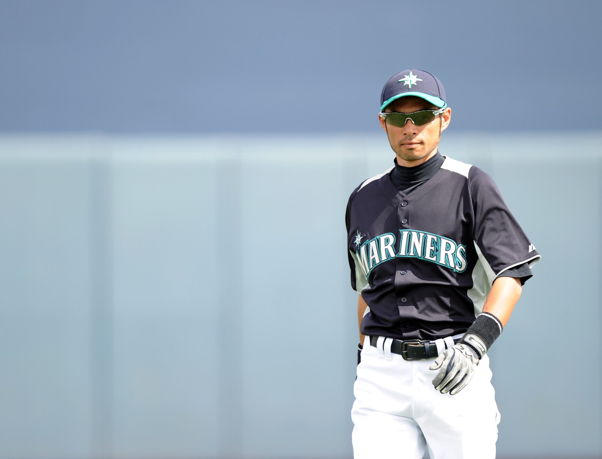 PEORIA, AZ - MARCH 01:  Ichiro Suzuki #51 of the Seattle Mariners warms up before the game against the Texas Rangers during spring training at Peoria Stadium on March 1, 2011 in Peoria, Arizona.  (Photo by Harry How/Getty Images)