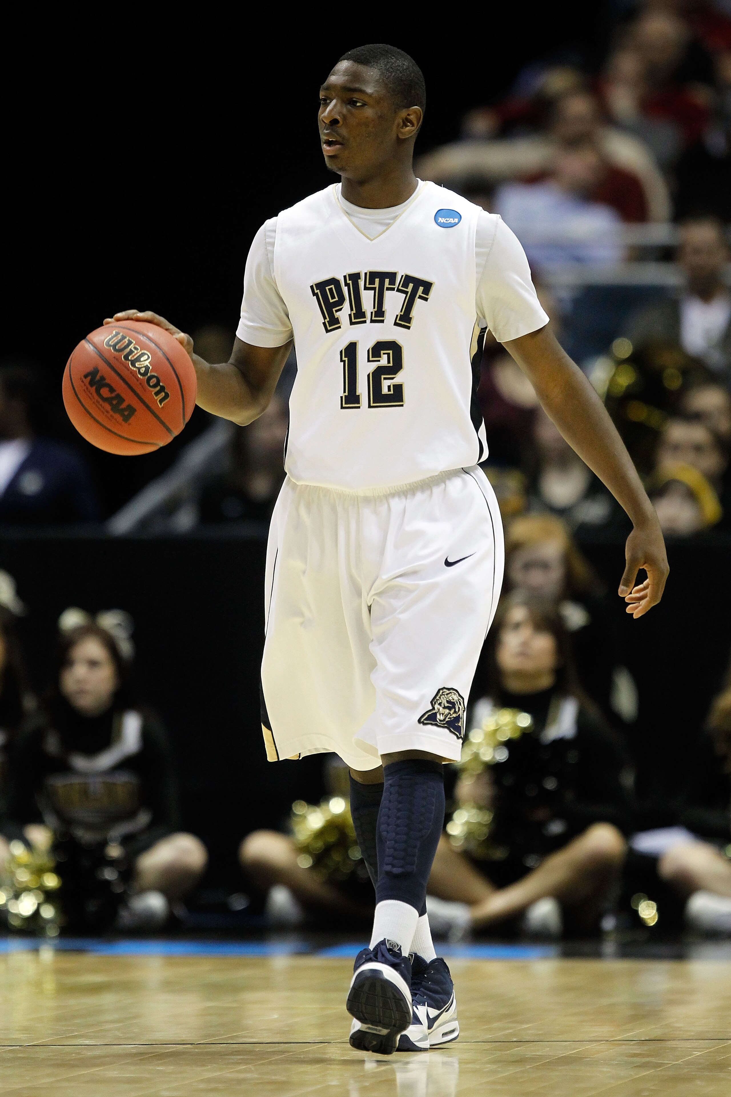 MILWAUKEE - MARCH 19:  Ashton Gibbs #12 of the Pittsburgh Panthers moves the ball while taking on the Oakland Golden Grizzlies during the first round of the 2010 NCAA men's basketball tournament at the Bradley Center on March 19, 2010 in Milwaukee, Wiscon