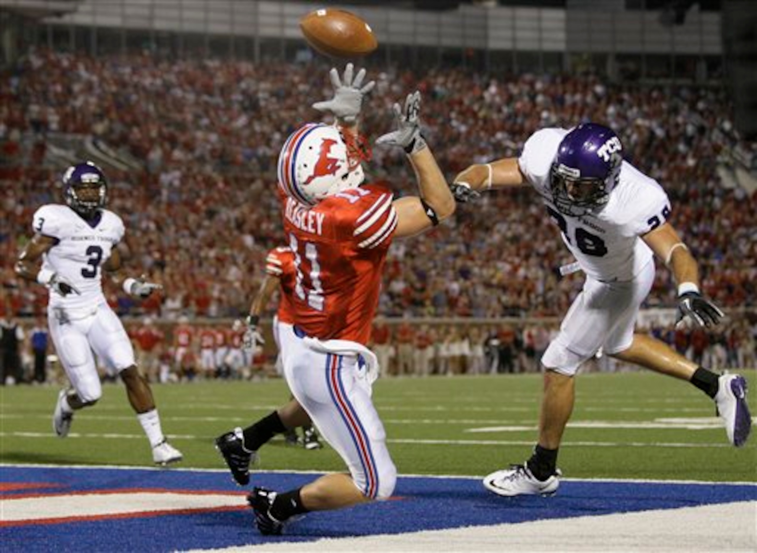 WR Cole Beasley is the best bet of the Mustang receivers to garner 100 catches in 2011.