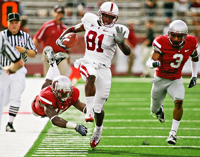 WR Chris Owusu poses a threat to score on offense as well as special teams.