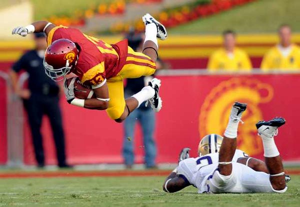 WR Robert Woods may mot be able to fly like Superman, but he's usually the fastest player on the football field.