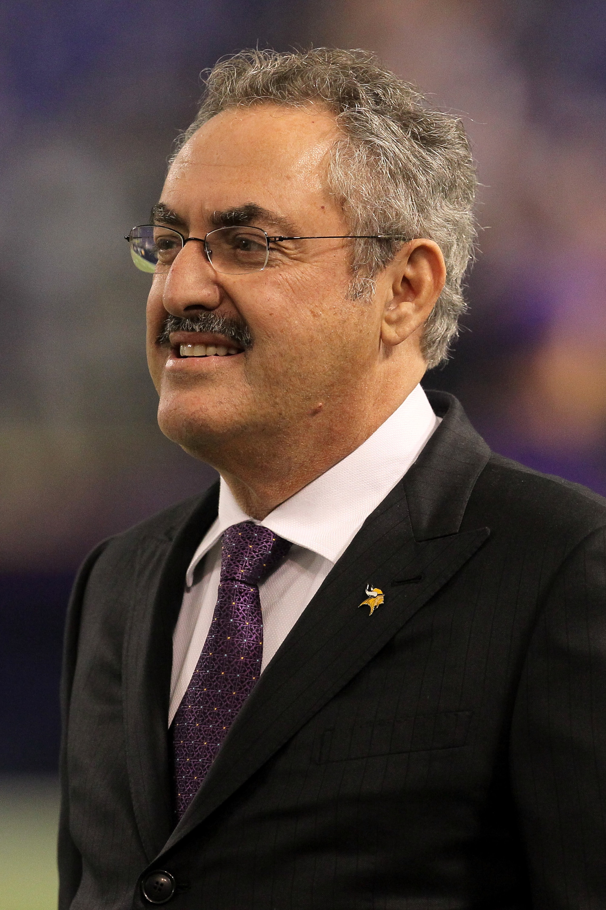 MINNEAPOLIS - NOVEMBER 7: Owner Zygi Wilf of the Minnesota Vikings looks on during warmups for the game with the Arizona Cardinals at Hubert H. Humphrey Metrodome on November 7, 2010 in Minneapolis, Minnesota.  (Photo by Stephen Dunn/Getty Images)
