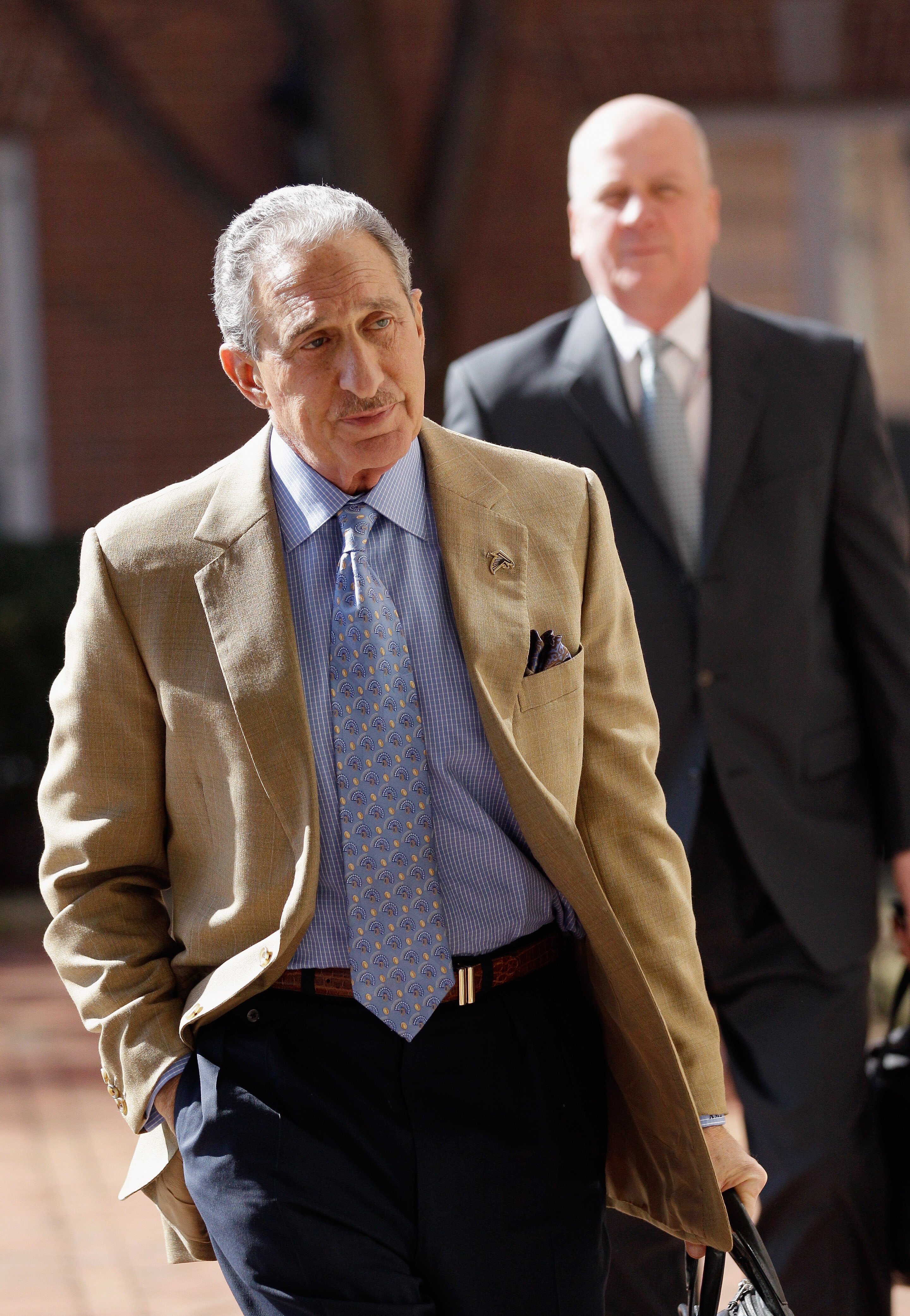 CHANTILLY, VA - MARCH 02: Atlanta Falcons owner Arthur Blank walks to a meeting of NFL owners at a hotel on March 2, 2011 in Chantilly, Virginia.  (Photo by Rob Carr/Getty Images)