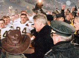 Bill Clinton at the 1996 Army vs Navy game