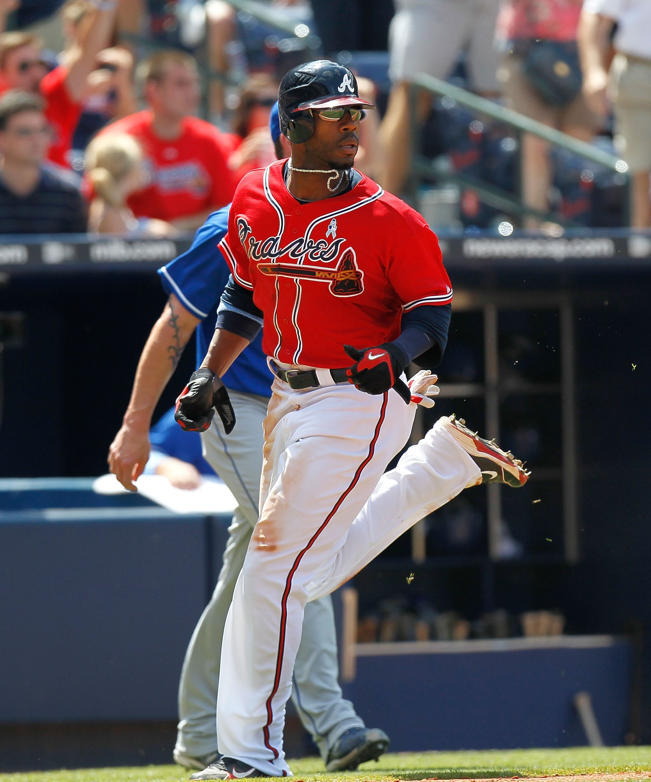 ATLANTA - JUNE 20:  Jason Heyward #22 of the Atlanta Braves against the Kansas City Royals at Turner Field on June 20, 2010 in Atlanta, Georgia.  (Photo by Kevin C. Cox/Getty Images)