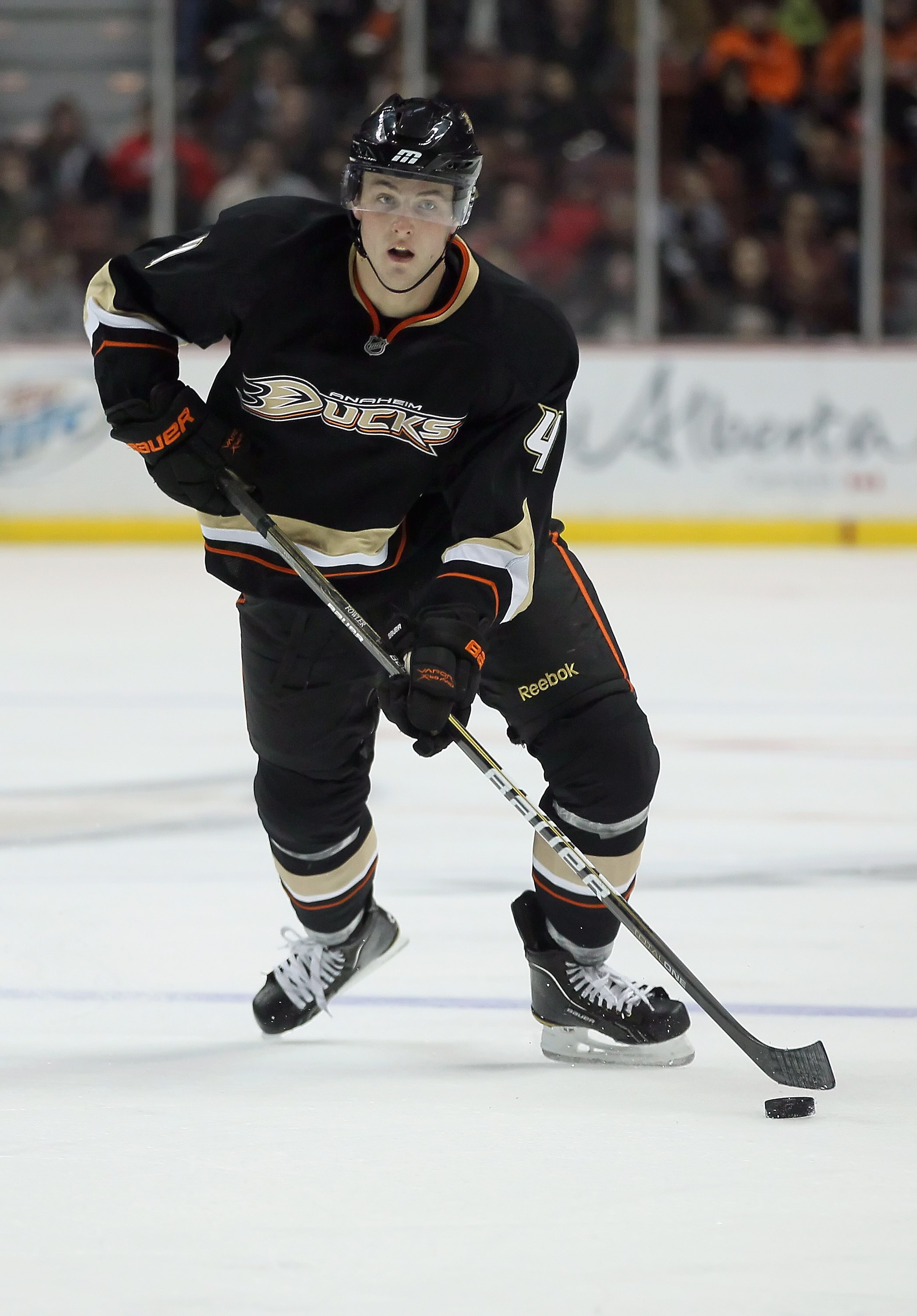 ANAHEIM, CA - FEBRUARY 27:  Cam Fowler #4 of the Anaheim Ducks skates against the Colorado Avalanche at Honda Center on February 27, 2011 in Anaheim, California.  (Photo by Jeff Gross/Getty Images)