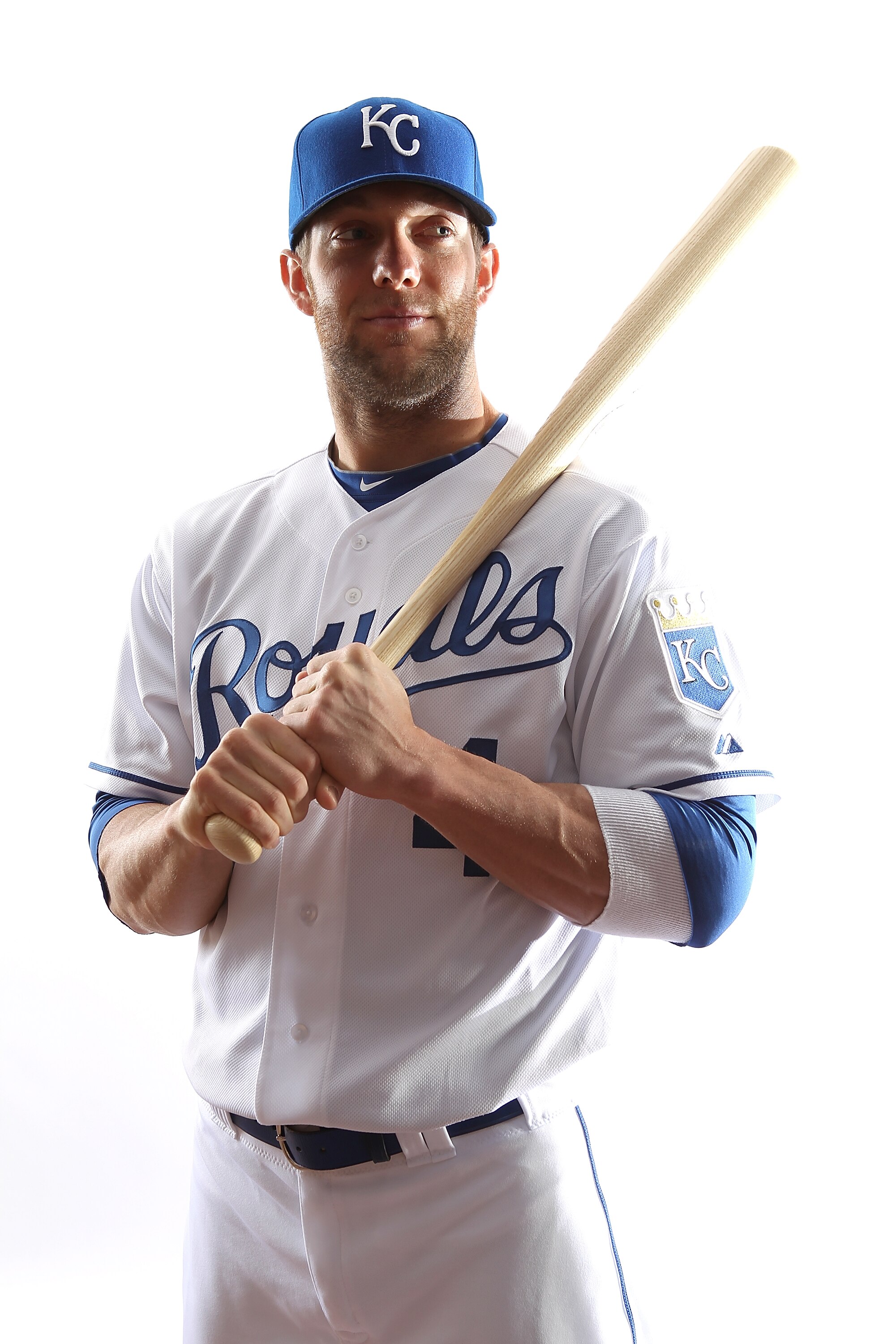 SURPRISE, AZ - FEBRUARY 23:  Alex Gordon #4 of the Kansas City Royals poses for a portrait during Spring Training Media Day on February 23, 2011 at Surprise Stadium in Surprise, Arizona..  (Photo by Jonathan Ferrey/Getty Images)
