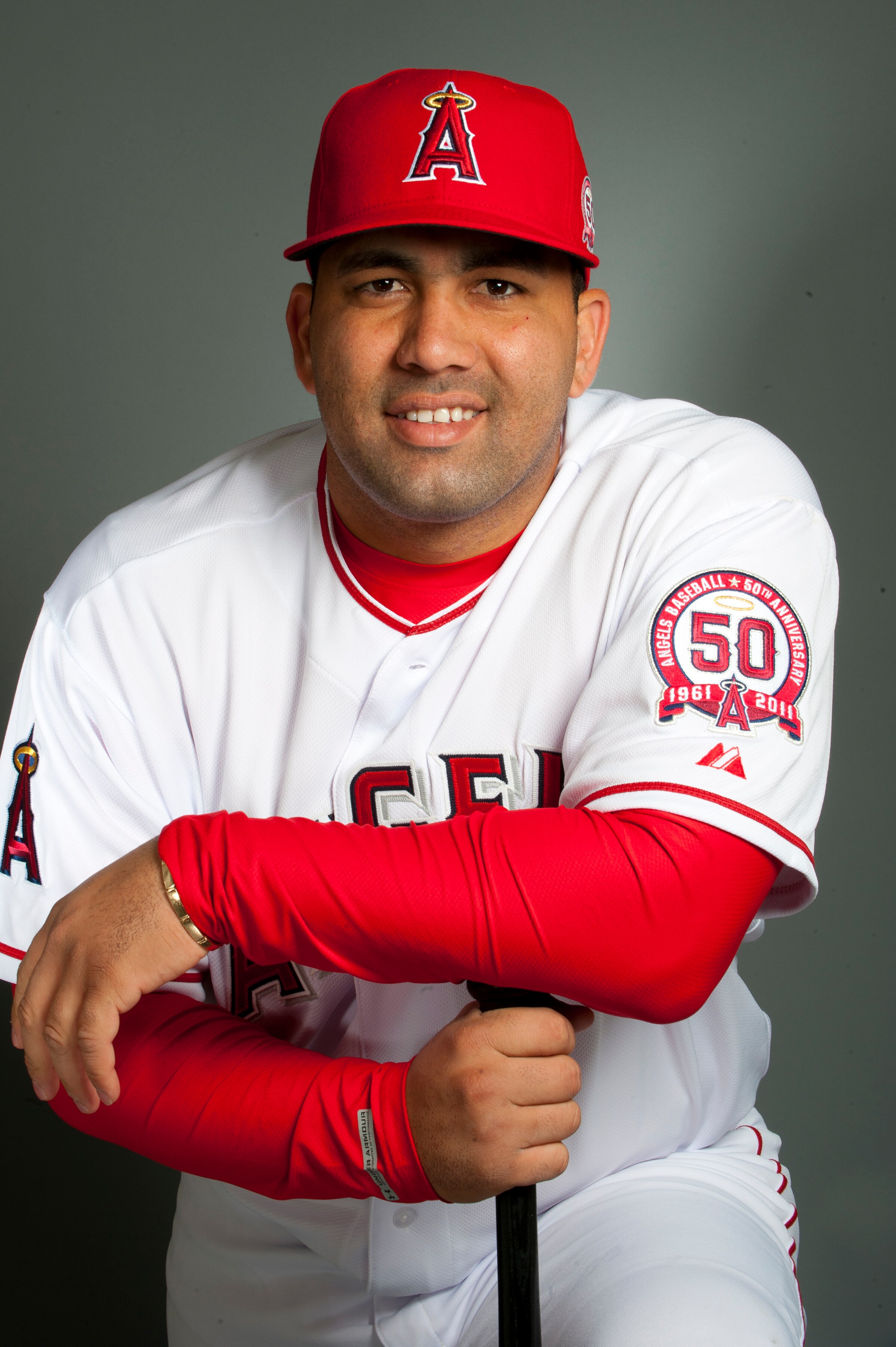 TEMPE, AZ - FEBRUARY 21: Kendry Morales #8 of the Los Angeles Angels of Anaheim poses during their photo day at Tempe Diablo Stadium on February 21, 2011 in Tempe,Arizona. (Photo by Rob Tringali/Getty Images)