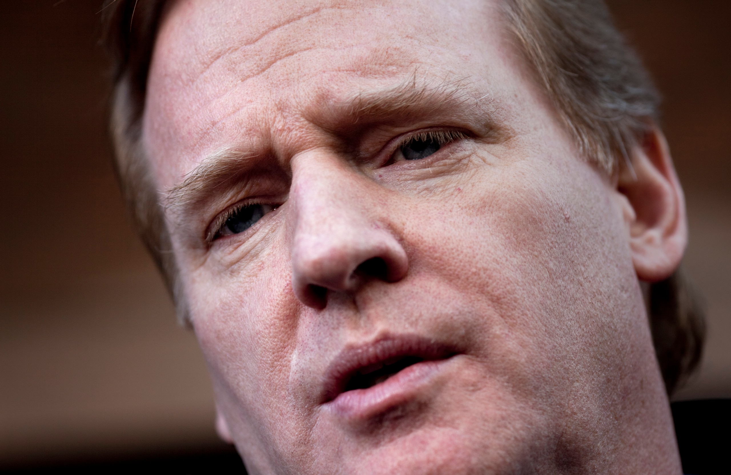 WASHINGTON - MARCH 4: NFL Commissioner Roger Goodell speaks to reporters after an extra day of negotiations at the Federal Mediation and Conciliation Service building March 4, 2011 in Washington, DC.  Representatives from the National Football League (NFL