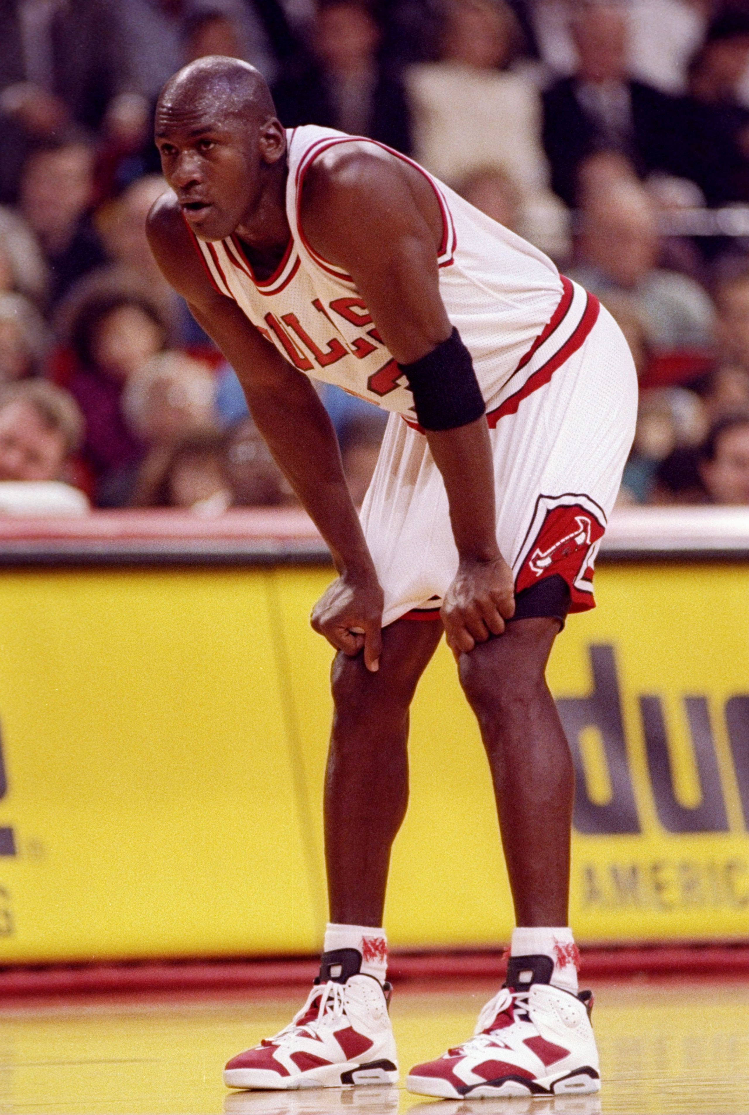 1 Nov 1991:  Guard Michael Jordan of the Chicago Bulls looks on during a game against the Philadelphia 76ers.  The Bulls won the game  110-90. Mandatory Credit: Jonathan Daniel  /Allsport
