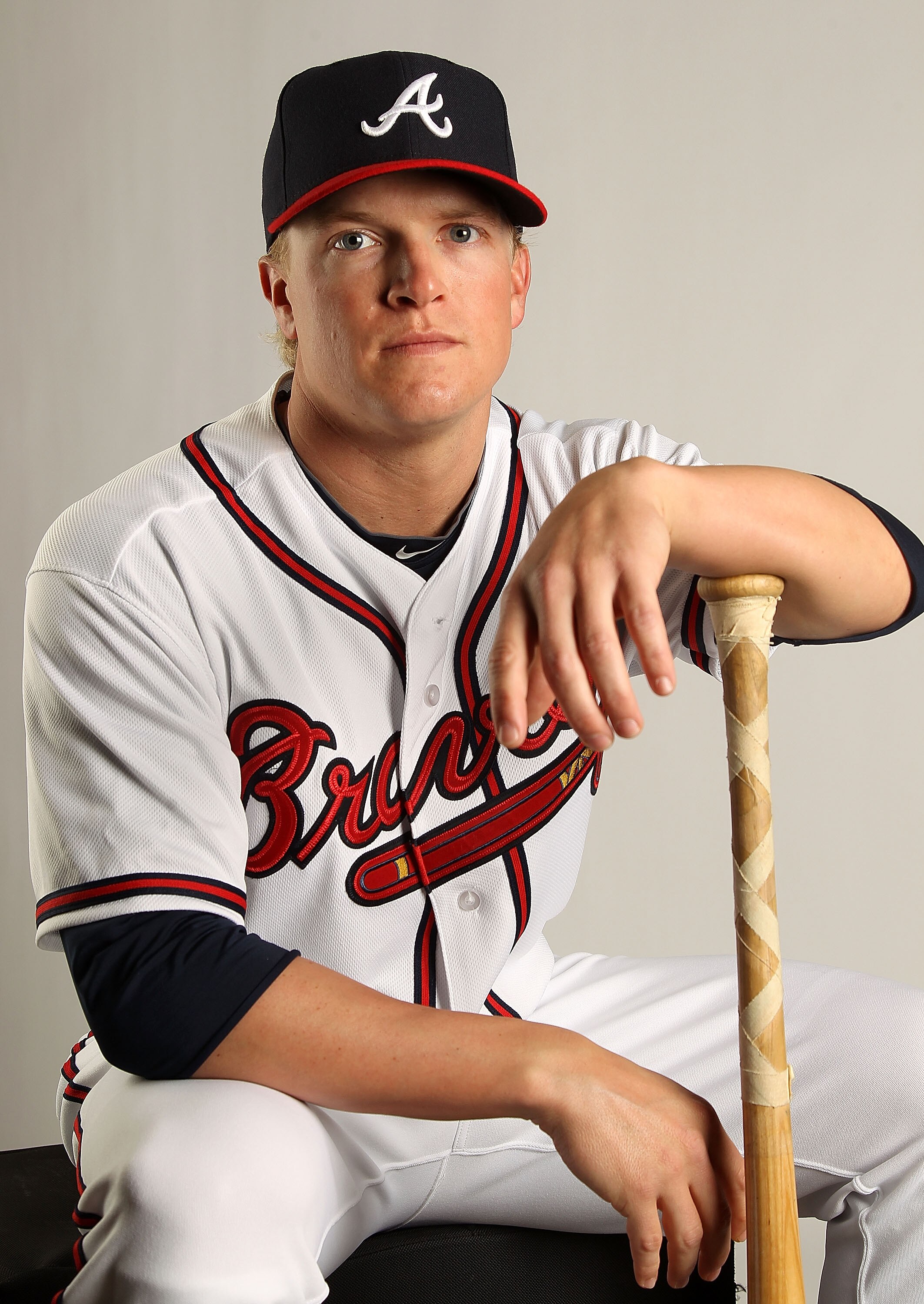 LAKE BUENA VISTA, FL - FEBRUARY 21: Nate McLouth #13 of the Atlanta Braves during Photo Day at  Champion Stadium at ESPN Wide World of Sports of Complex on February 21, 2011 in Lake Buena Vista, Florida.  (Photo by Mike Ehrmann/Getty Images)