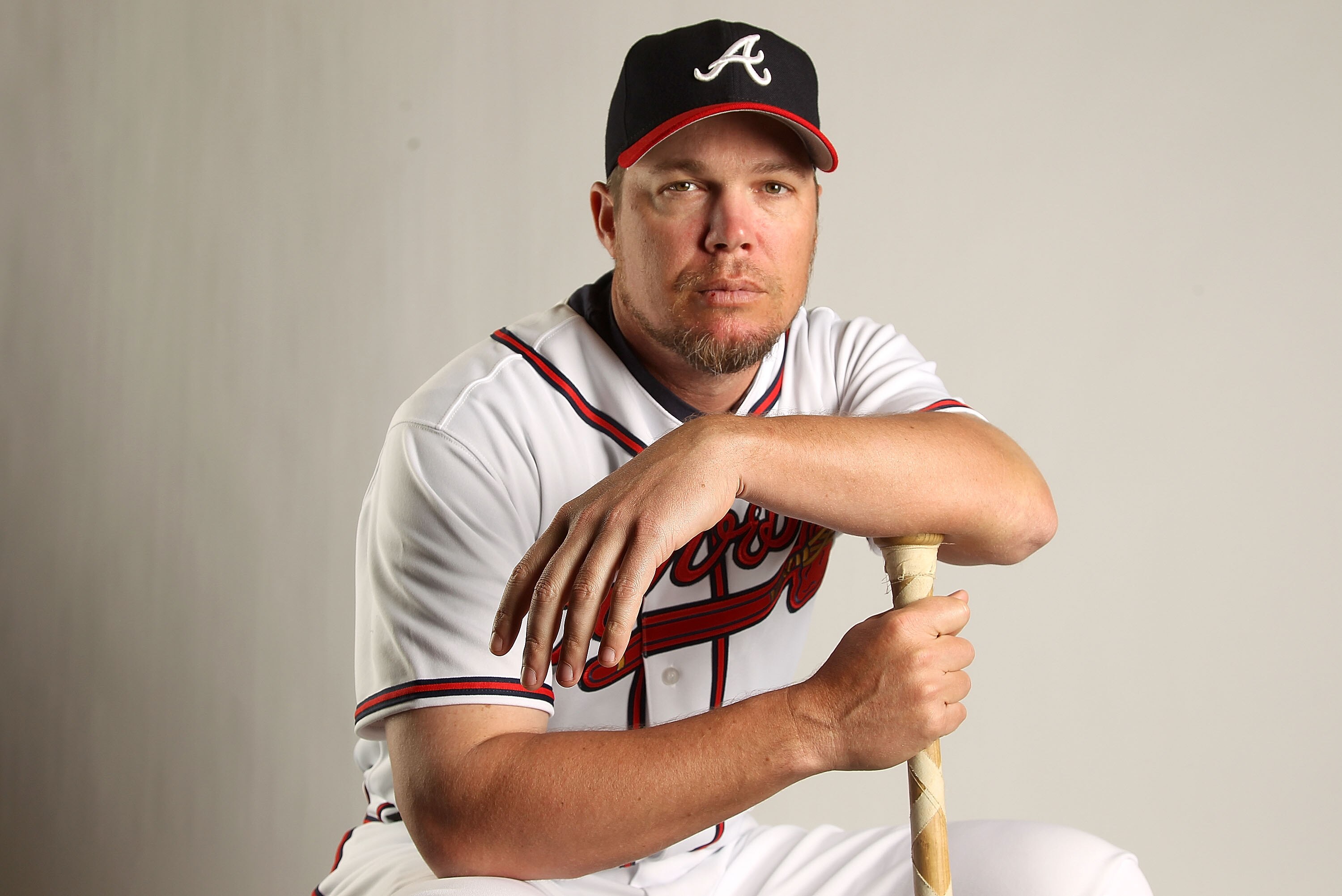 LAKE BUENA VISTA, FL - FEBRUARY 21:  Chipper Jones #10 of the Atlanta Braves during Photo Day at  Champion Stadium at ESPN Wide World of Sports of Complex on February 21, 2011 in Lake Buena Vista, Florida. (Photo by Mike Ehrmann/Getty Images)