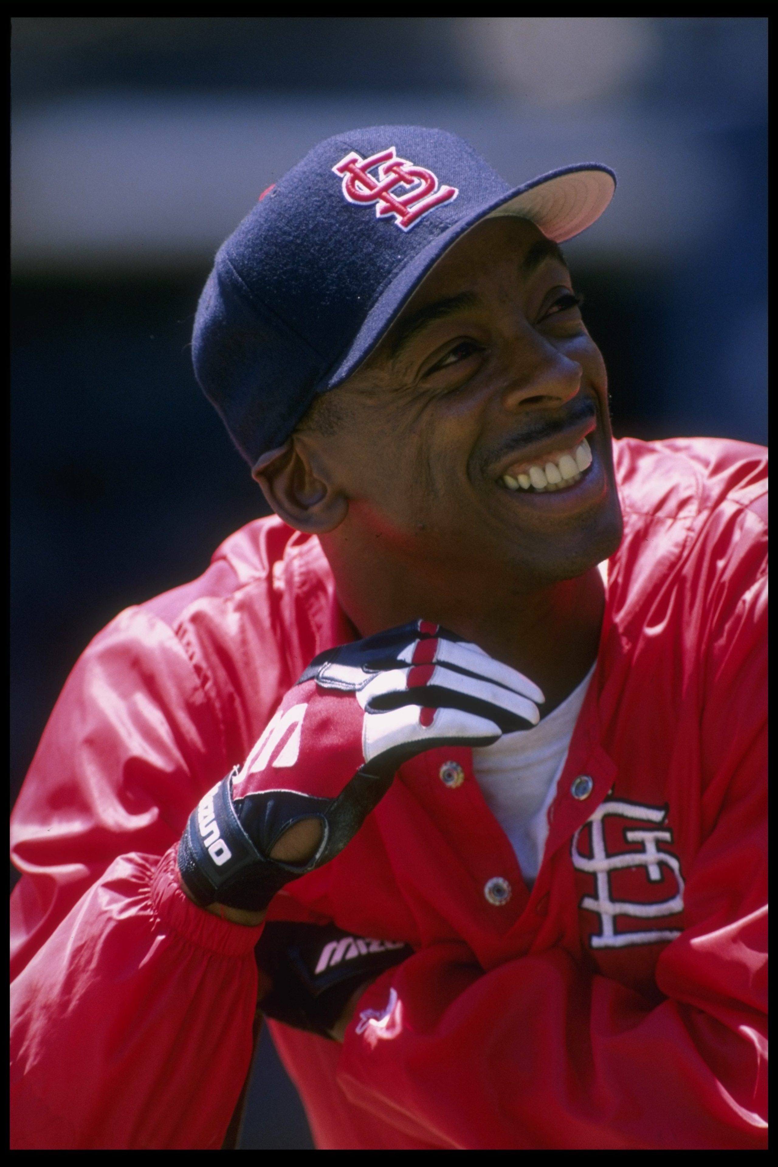 5 May 1996: Willie McGee of the St. Louis Cardinals looks on during a game against the San Diego Padres at Jack Murphy Stadium in San Diego, California. The Padres won the game, 10-4. 5 May 1996: Willie McGee of the St. Louis Cardinals looks on during a game against the San Diego Padres at Jack Murphy Stadium in San Diego, California. The Padres won the game, 10-4.