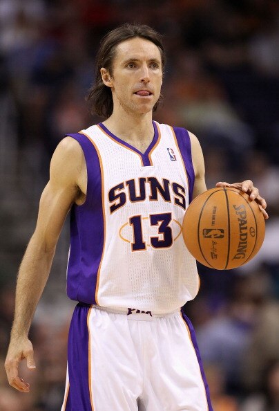 PHOENIX, AZ - MARCH 30:  Steve Nash #13 of the Phoenix Suns in action during the NBA game against the Oklahoma City Thunder at US Airways Center on March 30, 2011 in Phoenix, Arizona. The Thunder defeated the Suns 116-98.  NOTE TO USER: User expressly ack