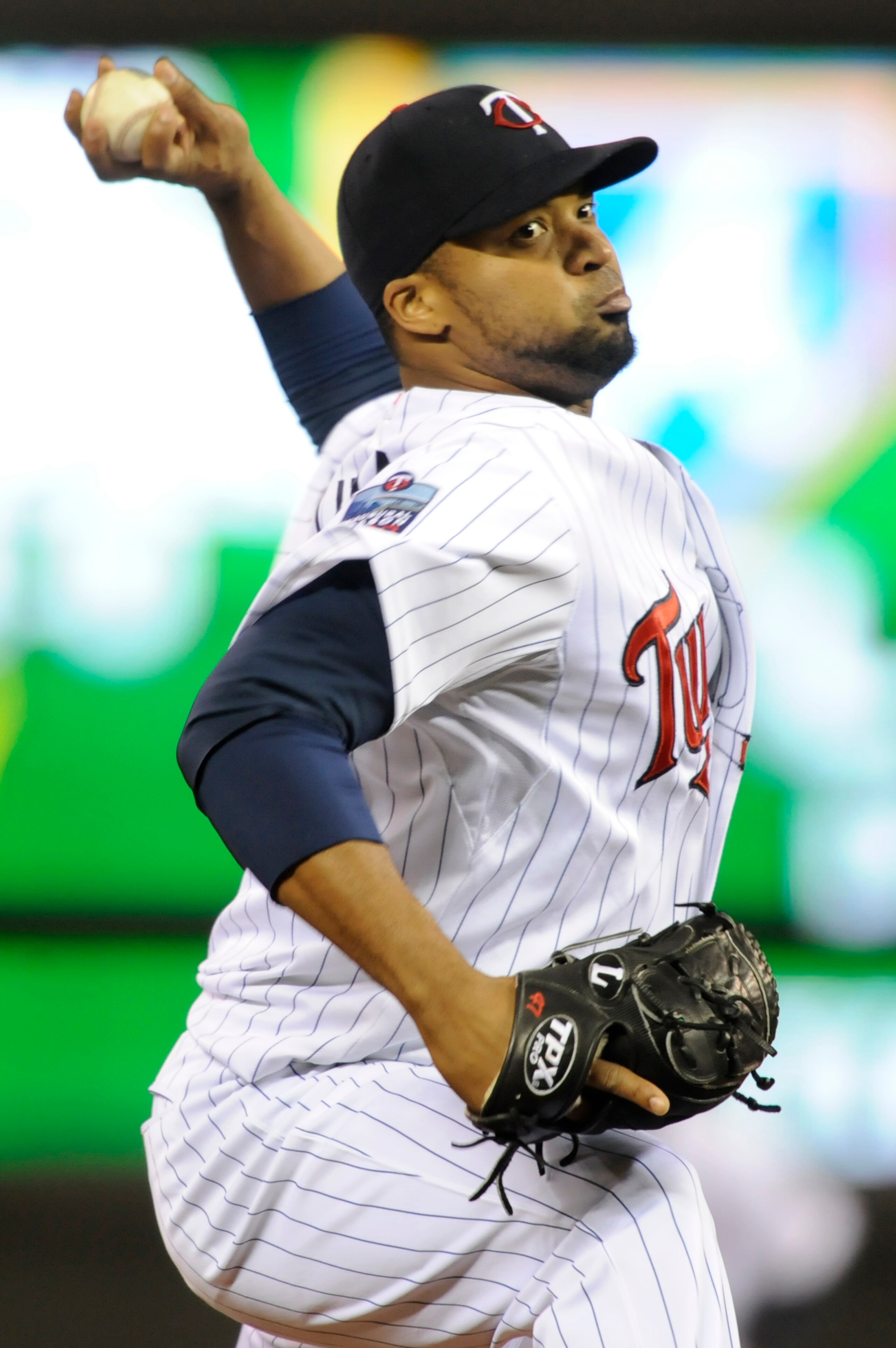 MINNEAPOLIS, MN - OCTOBER 6: Francisco Liriano #47 of the Minnesota Twins pitches during game one of the ALDS against on October 6, 2010 at Target Field in Minneapolis, Minnesota. (Photo by Hannah Foslien /Getty Images)