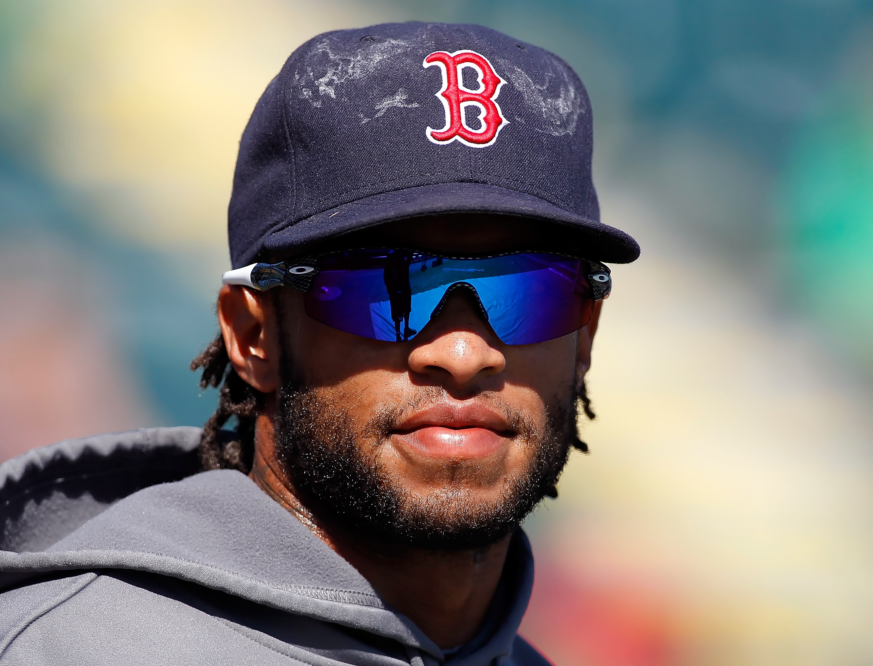 BRADENTON, FL - MARCH 13:  Outfielder Darnell McDonald #54 of the Boston Red Sox warms up prior to the start of the Grapefruit League Spring Training Game against the Pittsburgh Pirates at McKechnie Field on March 13, 2011 in Bradenton, Florida.  (Photo b