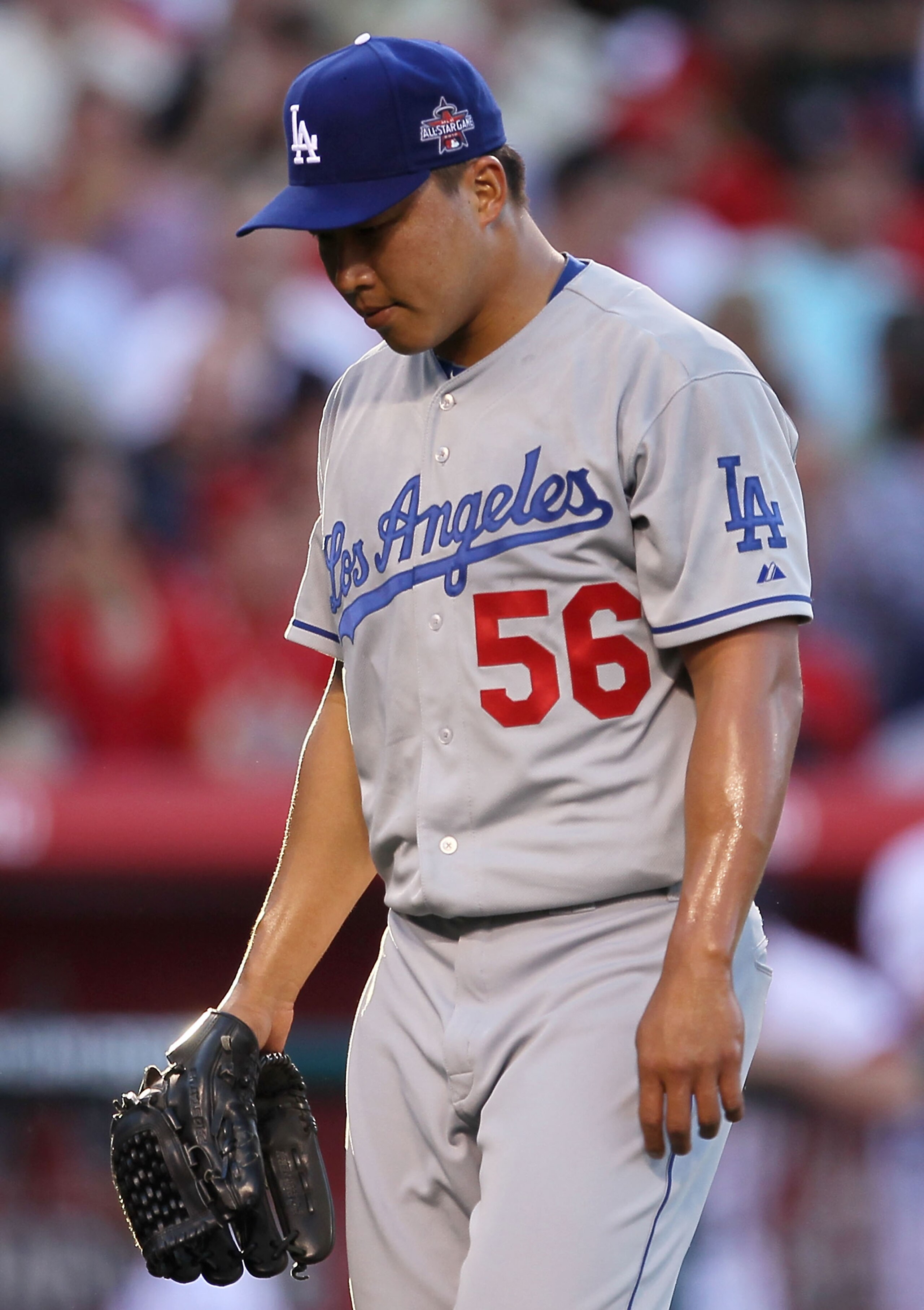 ANAHEIM, CA - JULY 13: National League All-Star Hong-Chih Kuo #56 of the Los Angeles Dodgers during the 81st MLB All-Star Game at Angel Stadium of Anaheim on July 13, 2010 in Anaheim, California. (Photo by Stephen Dunn/Getty Images) ANAHEIM, CA - JULY 13: National League All-Star Hong-Chih Kuo #56 of the Los Angeles Dodgers during the 81st MLB All-Star Game at Angel Stadium of Anaheim on July 13, 2010 in Anaheim, California. (Photo by Stephen Dunn/Getty Images)