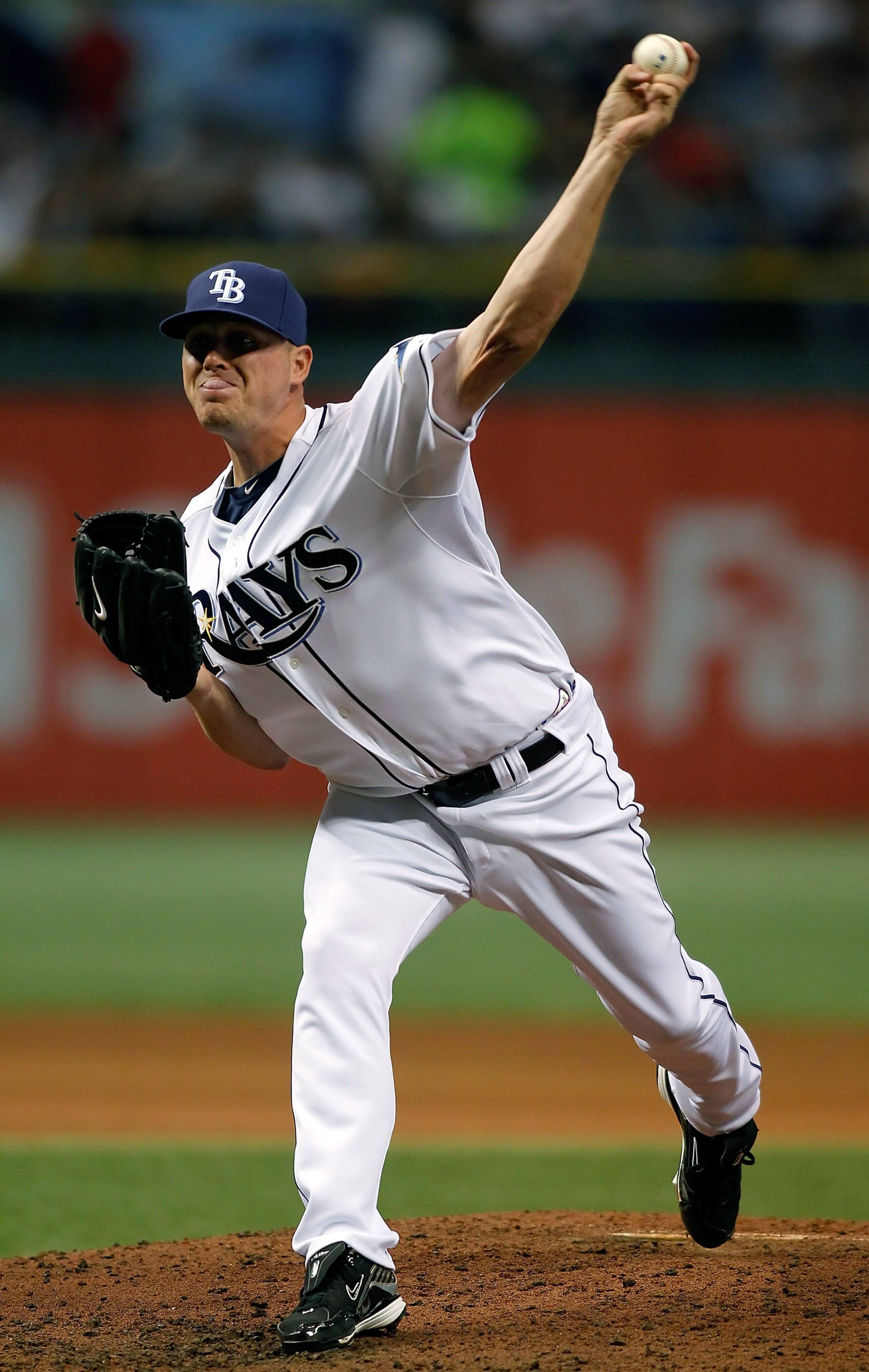 ST. PETERSBURG, FL - SEPTEMBER 14: Pitcher Jake McGee #57 of the Tampa Bay Rays pitches against the New York Yankees during the game at Tropicana Field on September 14, 2010 in St. Petersburg, Florida. (Photo by J. Meric/Getty Images) ST. PETERSBURG, FL - SEPTEMBER 14: Pitcher Jake McGee #57 of the Tampa Bay Rays pitches against the New York Yankees during the game at Tropicana Field on September 14, 2010 in St. Petersburg, Florida. (Photo by J. Meric/Getty Images)