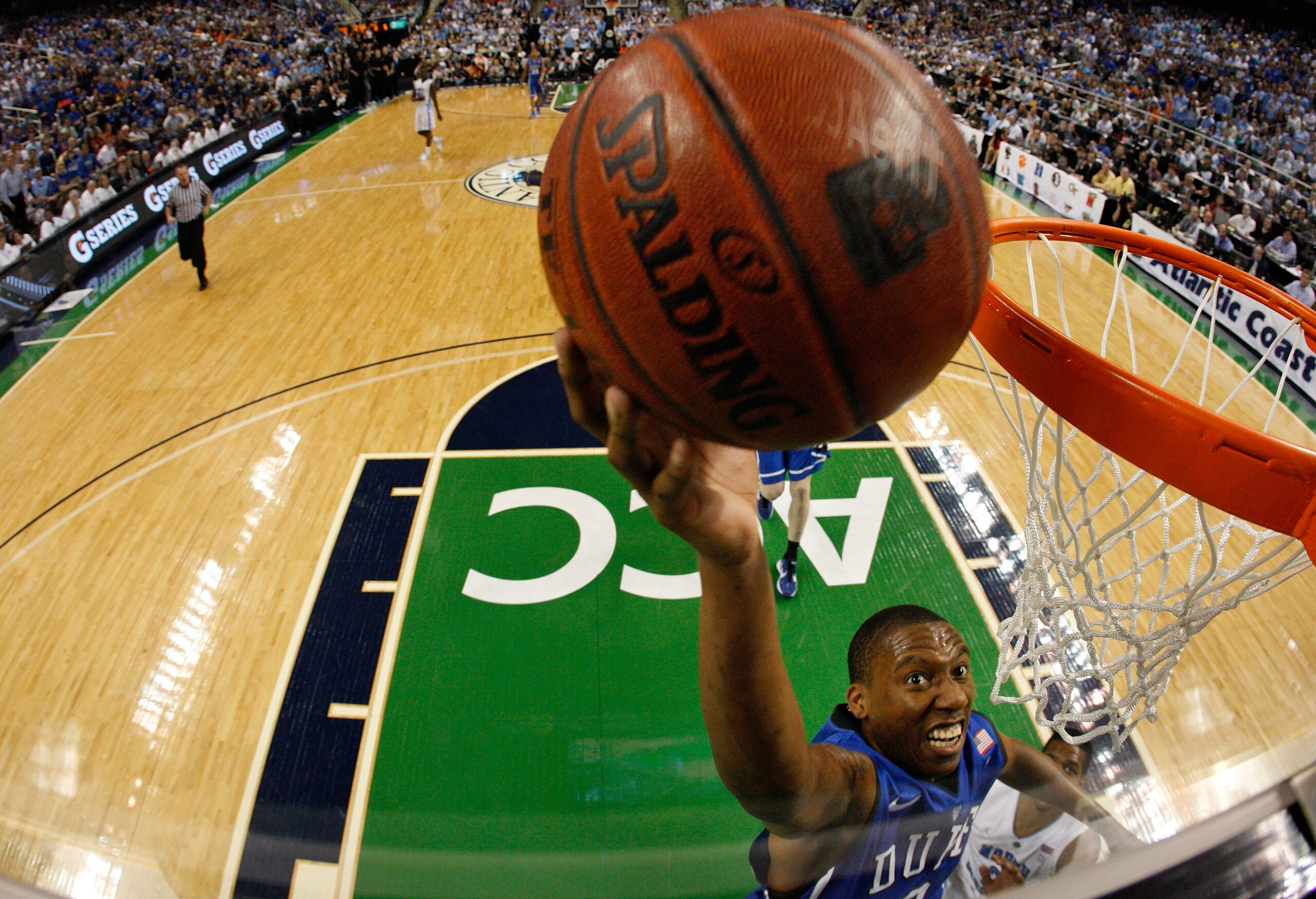 GREENSBORO, NC - MARCH 13: Nolan Smith #2 of the Duke Blue Devils shoots against the North Carolina Tar Heels in the championship game of the 2011 ACC men's basketball tournament at the Greensboro Coliseum on March 13, 2011 in Greensboro, North Carolina. 
