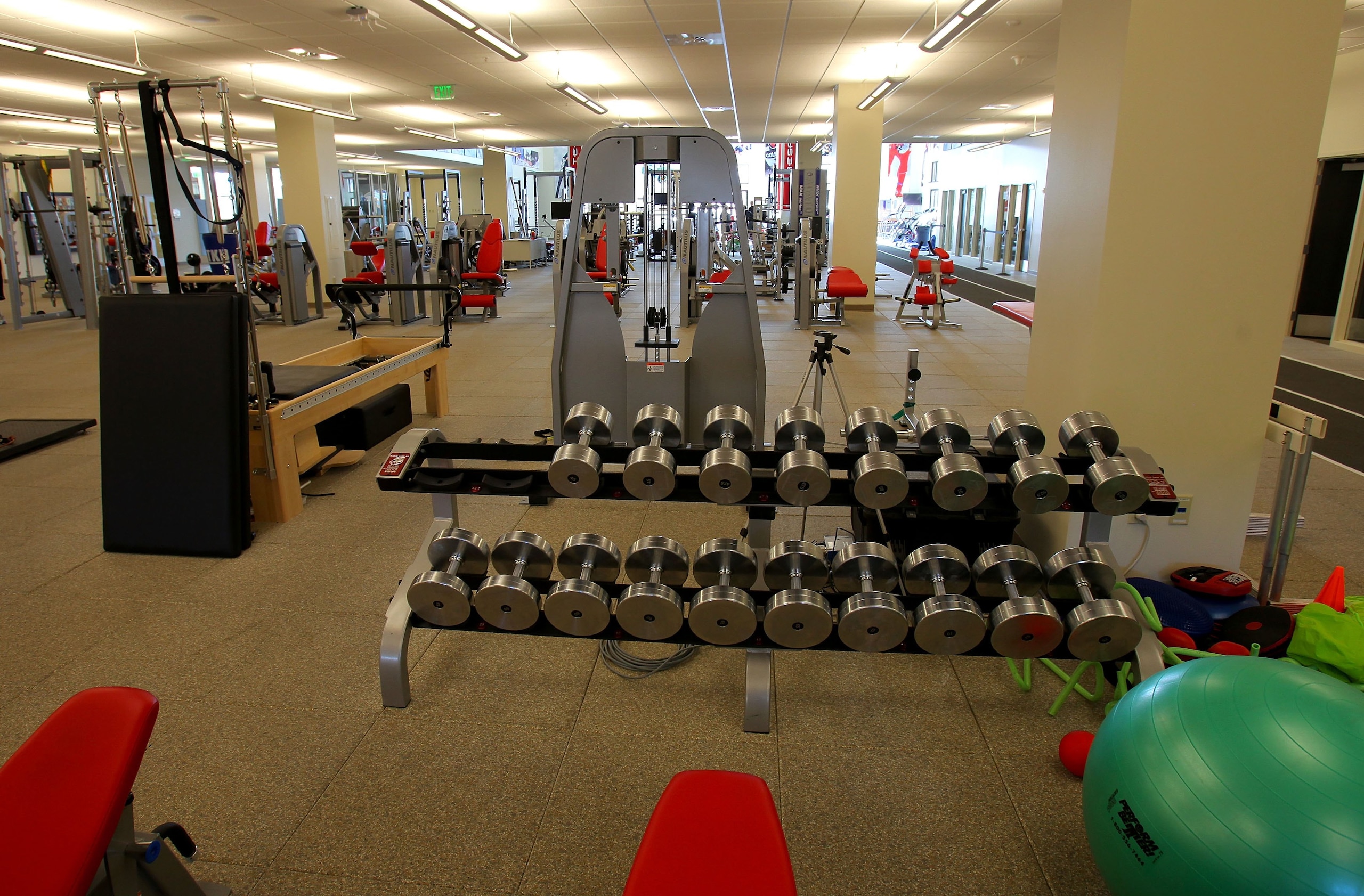 PARK CITY, UT - NOVEMBER 13:  A general view of the weight room at the United States Ski and Snowboard Association Center of Excellence on November 13, 2009 in Park City, Utah. The Center of Excellence it the headquarters for the USSA and houses state-of-