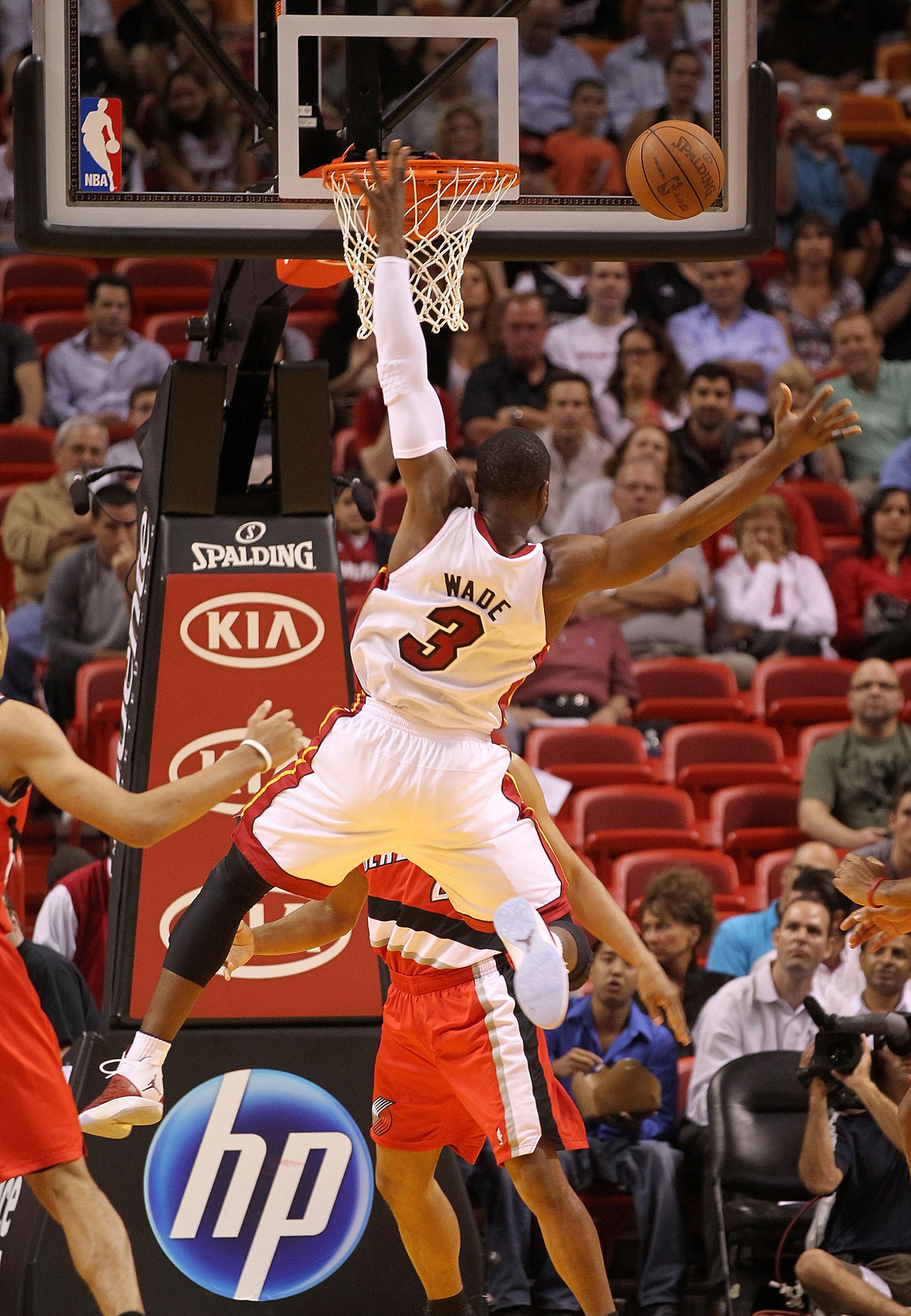 MIAMI, FL - MARCH 08: Dwyane Wade #3 of the Miami Heat loses the ball during a game against the Portland Trail Blazers at American Airlines Arena on March 8, 2011 in Miami, Florida. NOTE TO USER: User expressly acknowledges and agrees that, by downloading