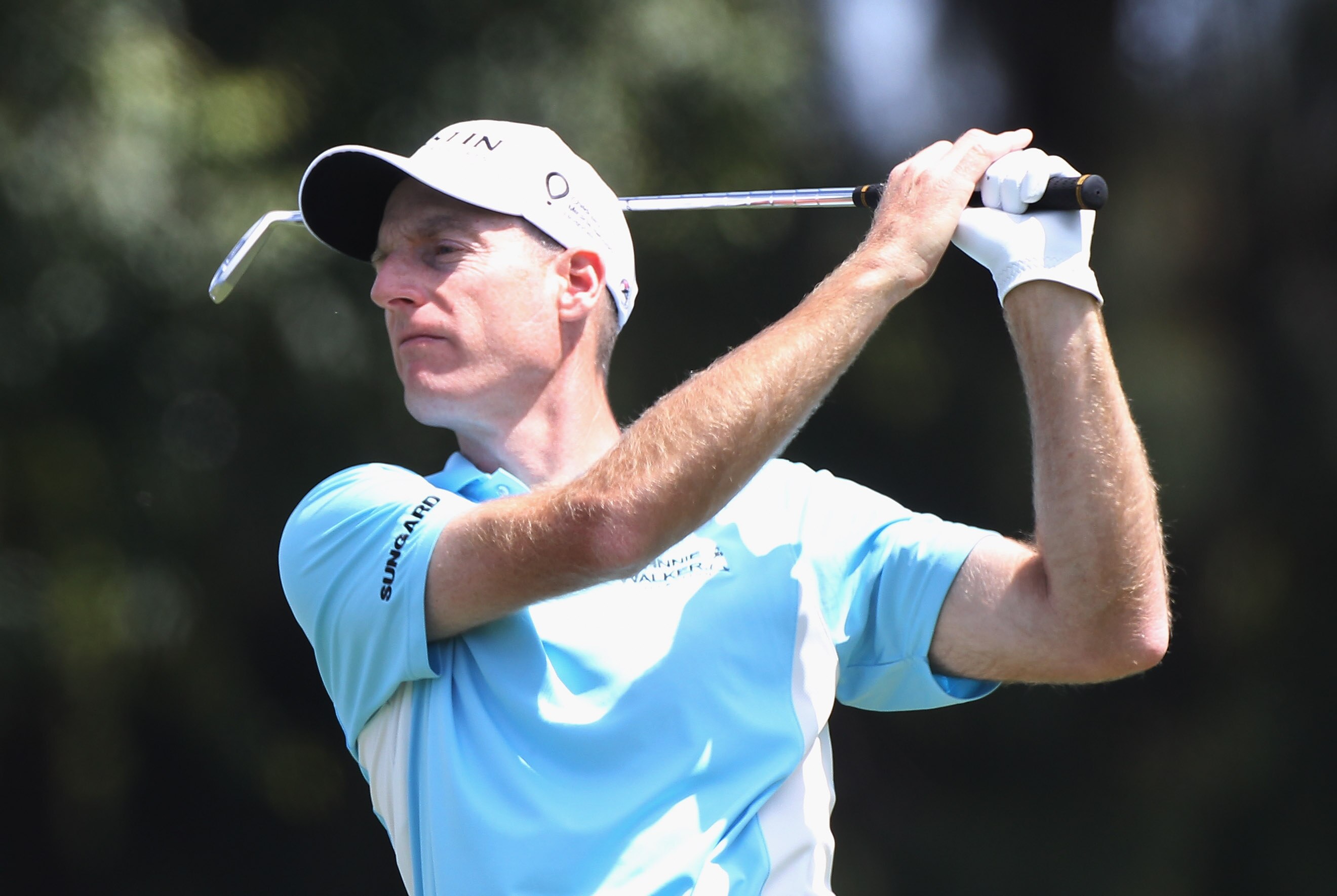 DORAL, FL - MARCH 13:  Jim Furyk watches a shot during the final round of the 2011 WGC- Cadillac Championship at the TPC Blue Monster at the Doral Golf Resort and Spa on March 13, 2011 in Doral, Florida.  (Photo by Sam Greenwood/Getty Images)