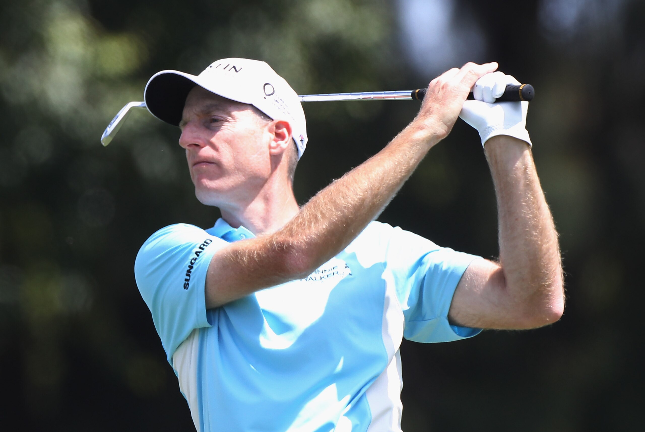 DORAL, FL - MARCH 13:  Jim Furyk watches a shot during the final round of the 2011 WGC- Cadillac Championship at the TPC Blue Monster at the Doral Golf Resort and Spa on March 13, 2011 in Doral, Florida.  (Photo by Sam Greenwood/Getty Images)