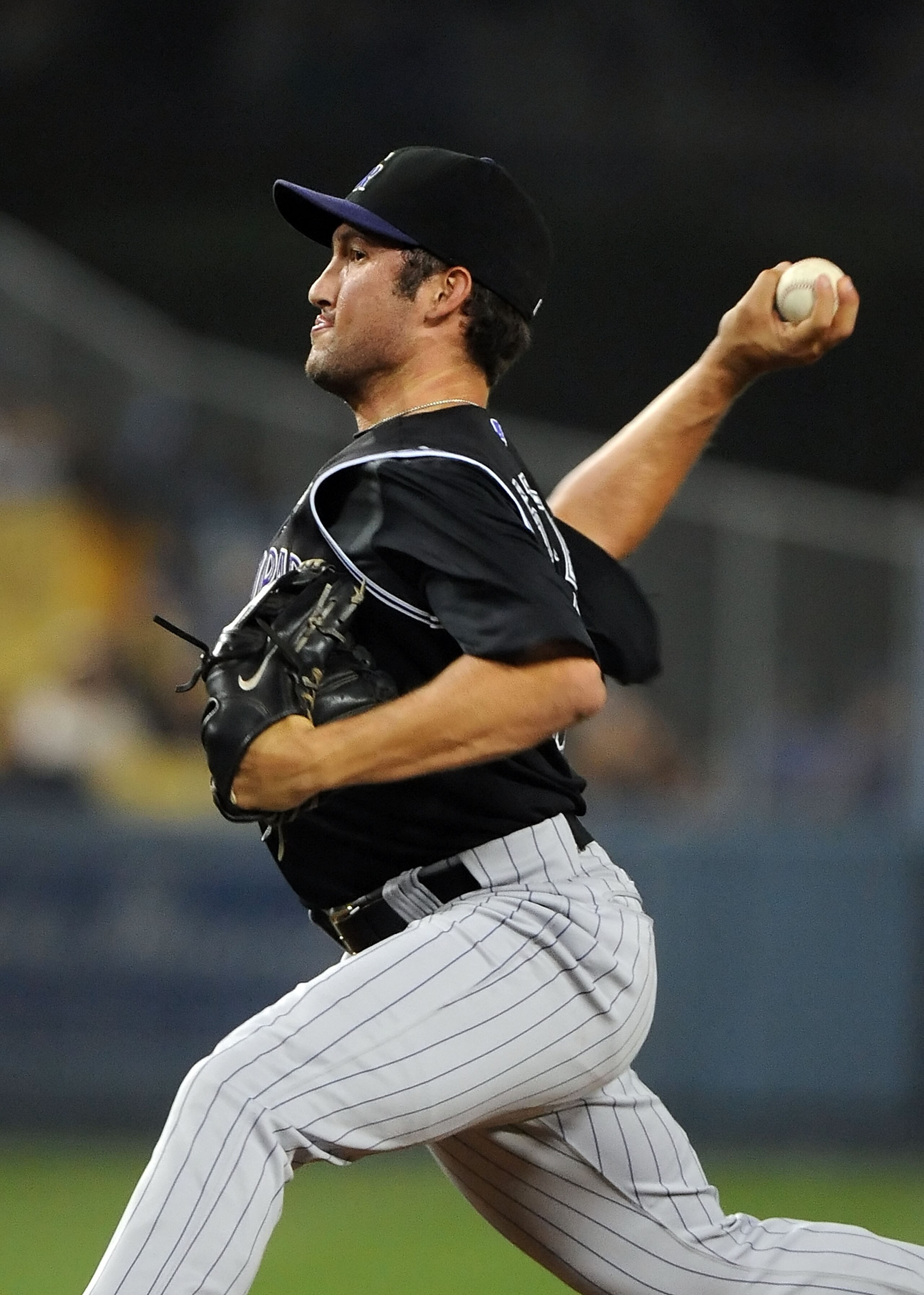 LOS ANGELES, CA - SEPTEMBER 17: Huston Street #16 of the Colorado Rockies pitches against the Los Angeles Dodgers at Dodger Stadium on September 17, 2010 in Los Angeles, California. (Photo by Lisa Blumenfeld/Getty Images) LOS ANGELES, CA - SEPTEMBER 17: Huston Street #16 of the Colorado Rockies pitches against the Los Angeles Dodgers at Dodger Stadium on September 17, 2010 in Los Angeles, California. (Photo by Lisa Blumenfeld/Getty Images)