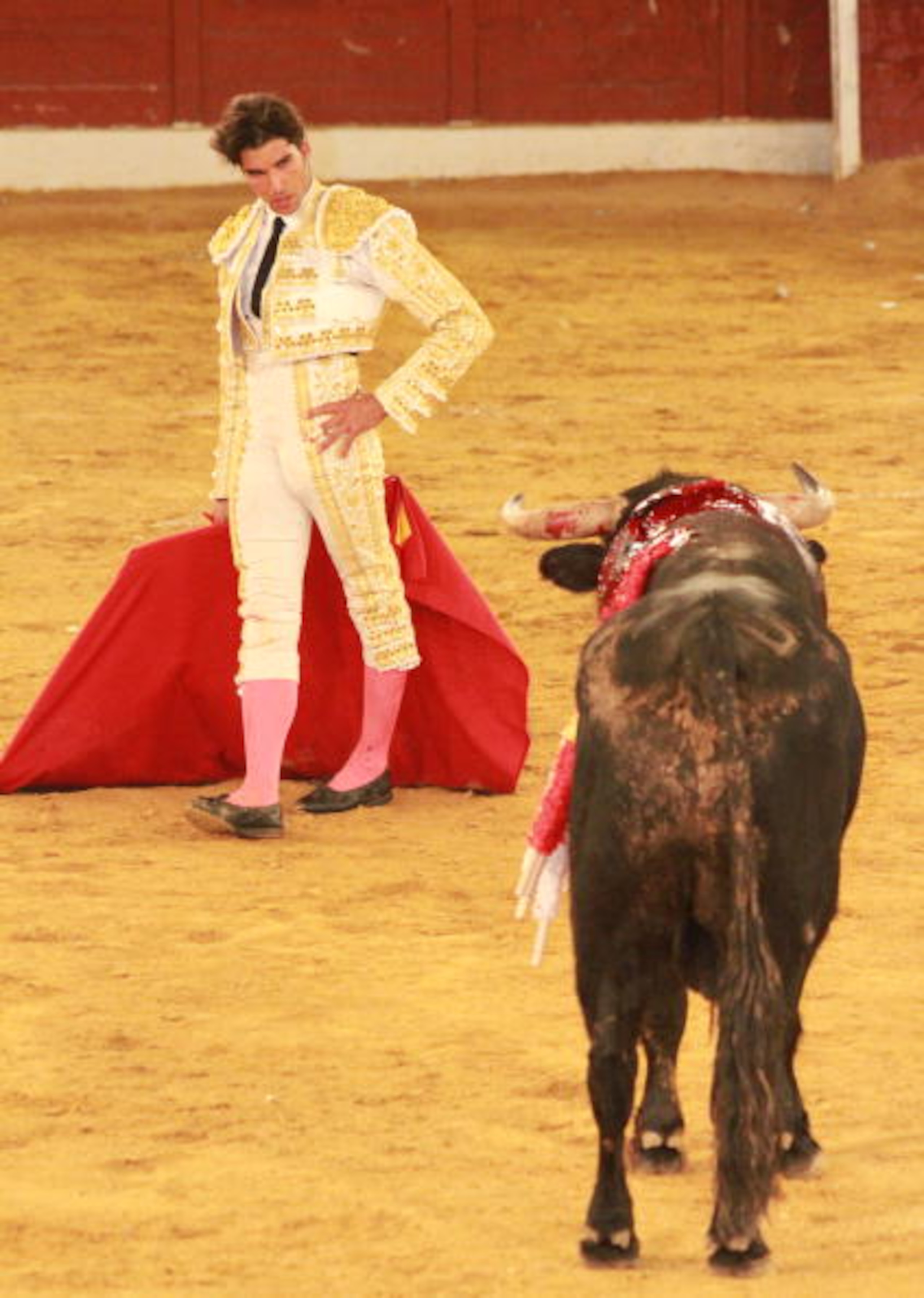 MARBELLA, SPAIN - AUGUST 06: Cayetano Rivera attends 'Corrida de los Candiles' bullfights in Marbella on August 6, 2010 in Marbella, Spain. The bullfights are held as a celebration and  tribute to all those bullfighters who started bullfighting at night u