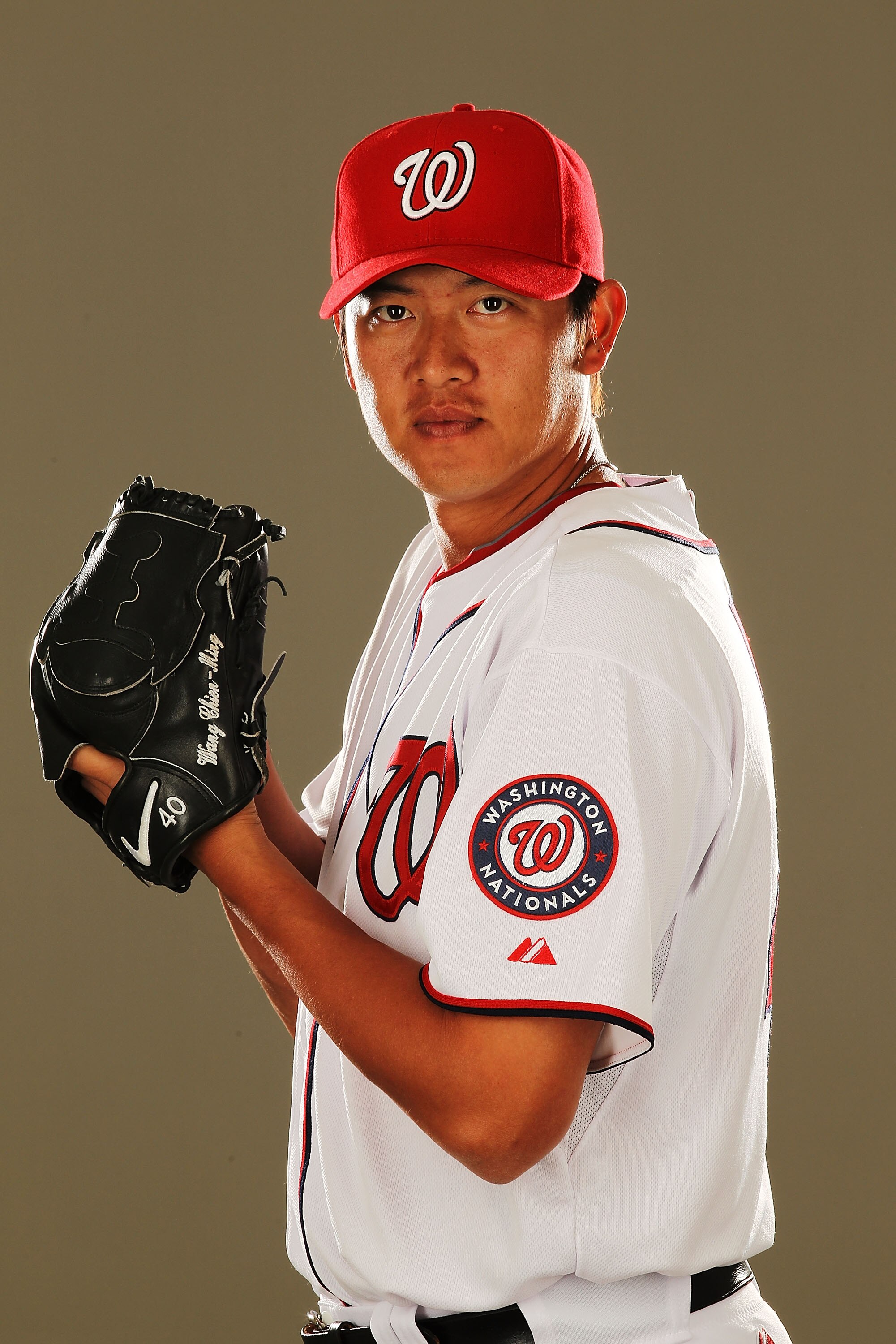 VIERA, FL - FEBRUARY 25:  Chien-Ming Wang #40 of the Washington Nationals poses for a portrait during Spring Training Photo Day at Space Coast Stadium on February 25, 2011 in Viera, Florida.  (Photo by Al Bello/Getty Images)