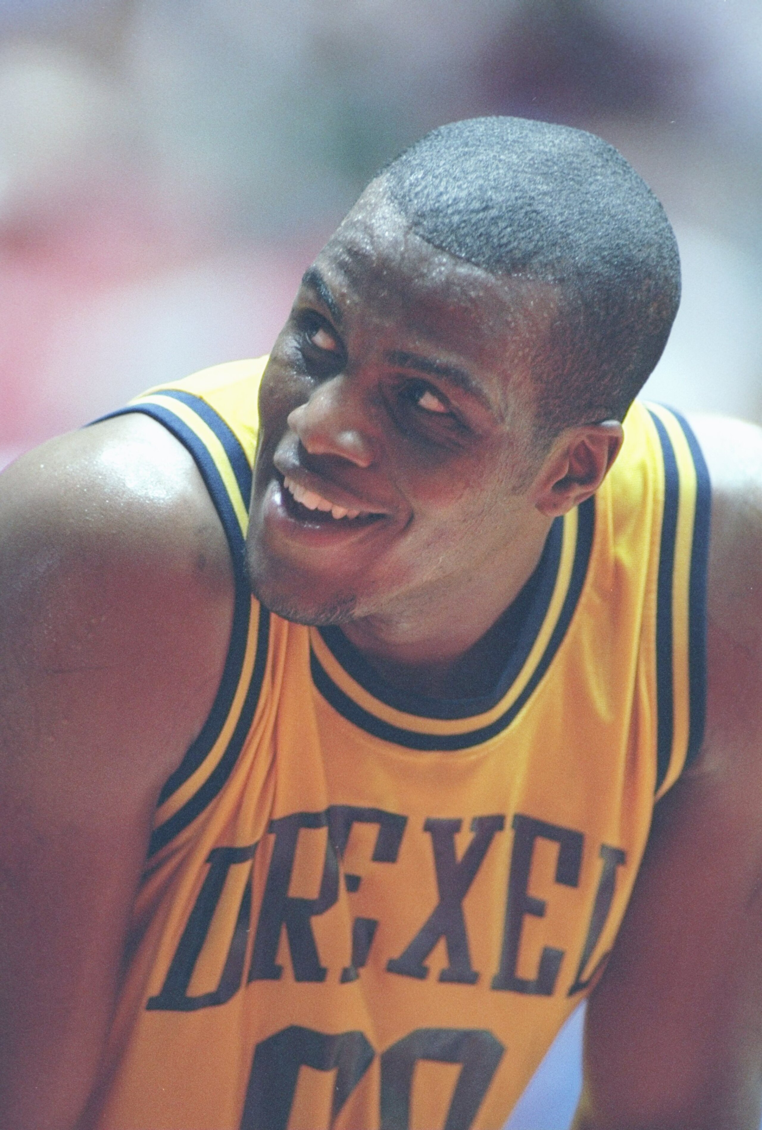14 Mar 1996:  Center Malik Rose of the Drexel Dragons looks on during  an NCAA playoff game against the Memphis Tigers at the University Arena in Albuquerque, New Mexico.  Drexel won the game 75-63. Mandatory Credit: Otto Greule  /Allsport