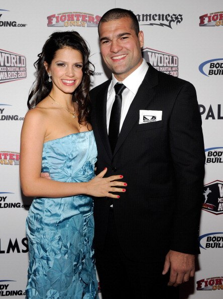 LAS VEGAS, NV - DECEMBER 01: Mixed martial artist Mauricio 'Shogun' Rua (R) and his wife Renata Ribeiro arrive at the third annual Fighters Only World Mixed Martial Arts Awards 2010 at the Palms Casino Resort December 1, 2010 in Las Vegas, Nevada. (Phot LAS VEGAS, NV - DECEMBER 01: Mixed martial artist Mauricio 'Shogun' Rua (R) and his wife Renata Ribeiro arrive at the third annual Fighters Only World Mixed Martial Arts Awards 2010 at the Palms Casino Resort December 1, 2010 in Las Vegas, Nevada. (Phot