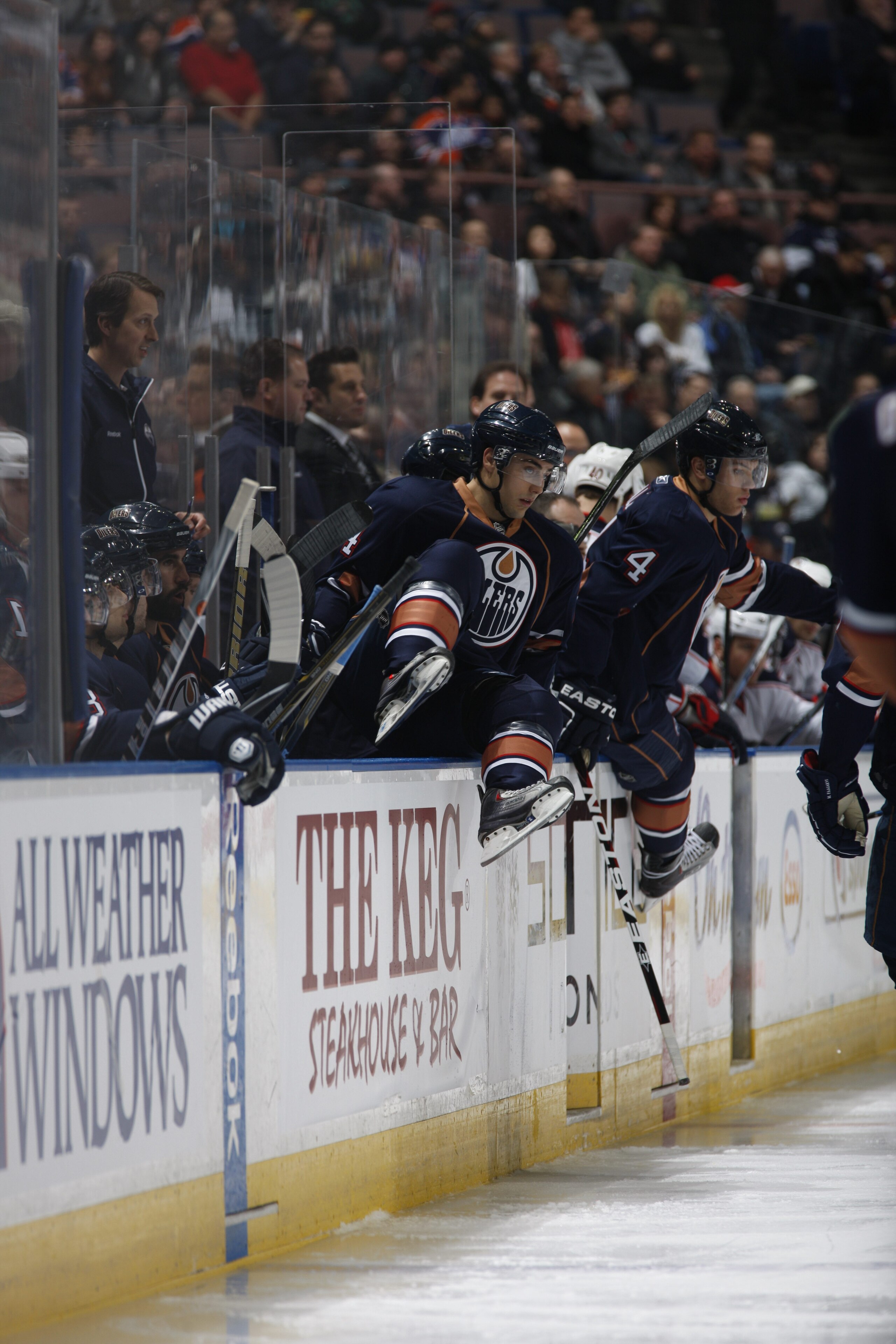 EDMONTON, CANADA - DECEMBER 16: Jordan Eberle #14 of the Edmonton Oilers during the game against the Columbus Blue Jackets on December 16, 2010 at Rexall Place in Edmonton, Alberta, Canada. (Photo by Dale MacMillan/Getty Images)