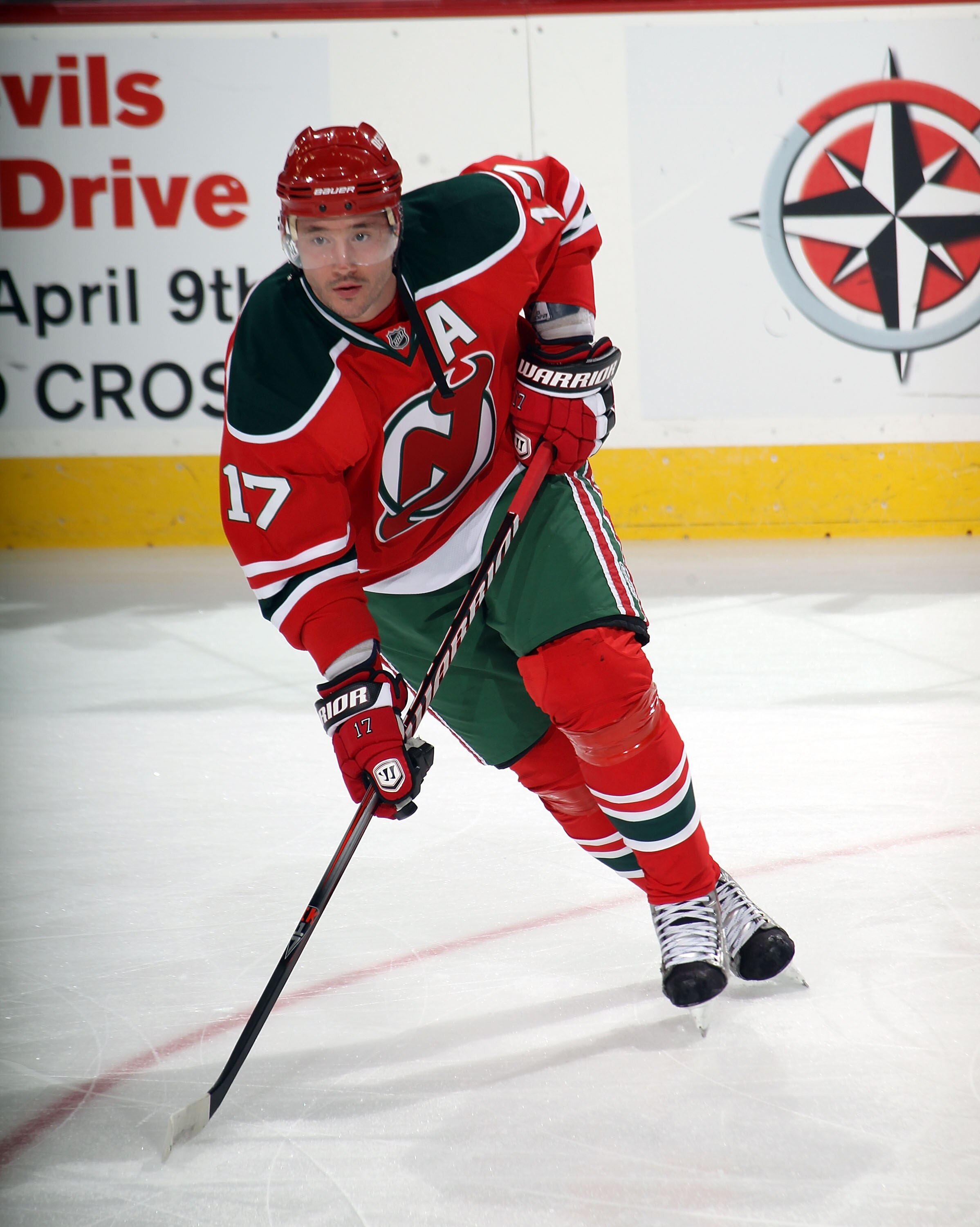 NEWARK, NJ - MARCH 18:  Ilya Kovalchuk #17 of the New Jersey Devils skates against the Washington Capitals at the Prudential Center on March 18, 2011 in Newark, New Jersey. The Capitals shut out the Devils 3-0.  (Photo by Bruce Bennett/Getty Images)