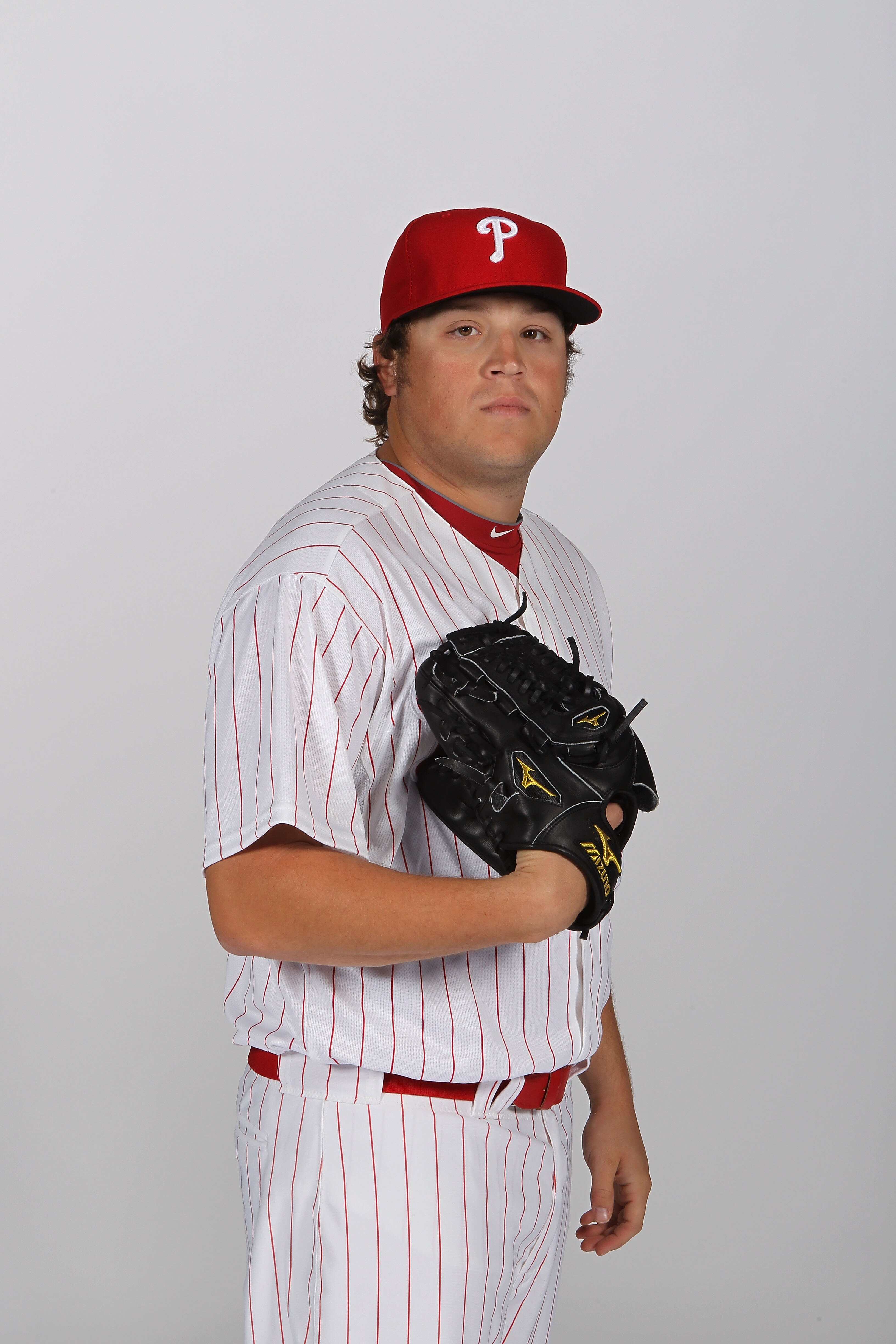 CLEARWATER, FL - FEBRUARY 22:  Mike Zagurski #59 of the Philadelphia Phillies poses for a photo during Spring Training Media Photo Day at Bright House Networks Field on February 22, 2011 in Clearwater, Florida.  (Photo by Nick Laham/Getty Images)