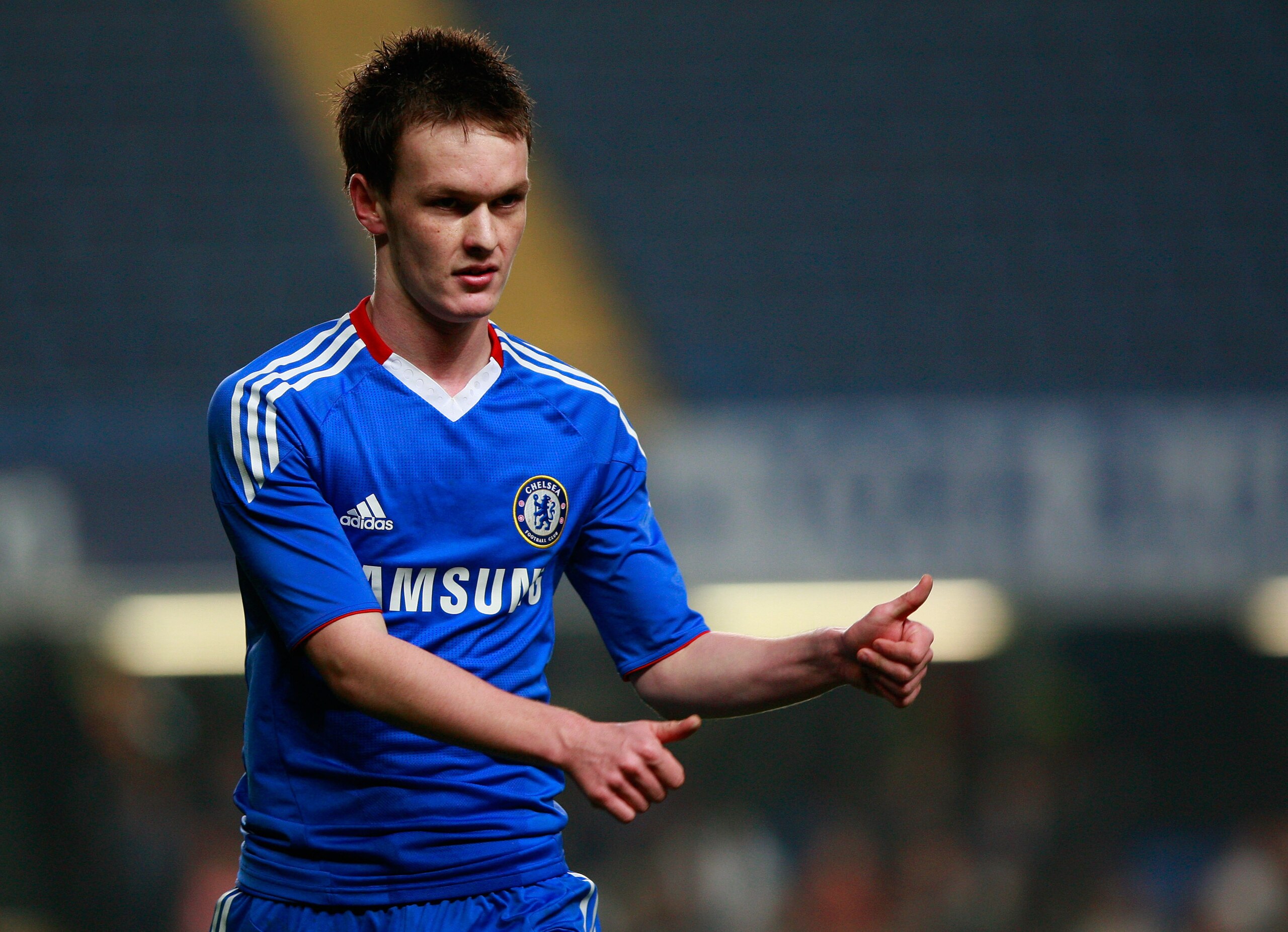 LONDON, ENGLAND - MARCH 02:  Joshua McEachran of Chelsea signals during the FA Youth Cup sponsored by E.on sixth round match between Chelsea and Watford at Stamford Bridge on March 2, 2011 in London, England.  (Photo by Dan Istitene/Getty Images)