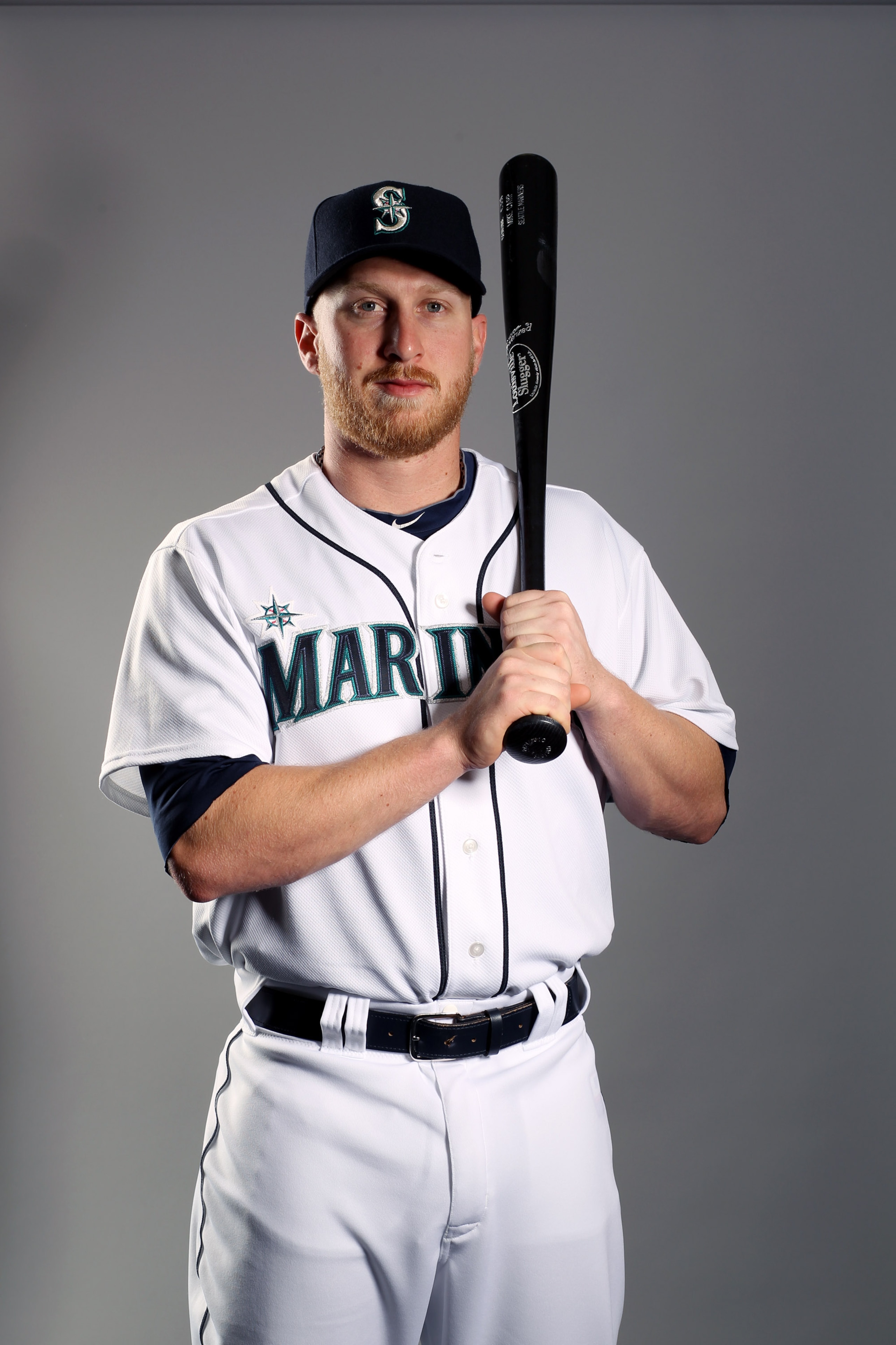 PEORIA, AZ - FEBRUARY 20:  Mike Carp #20 of the Seattle Mariners poses for a portrait at the Peoria Sports Complex on February 20, 2011 in Peoria, Arizona.  (Photo by Ezra Shaw/Getty Images)