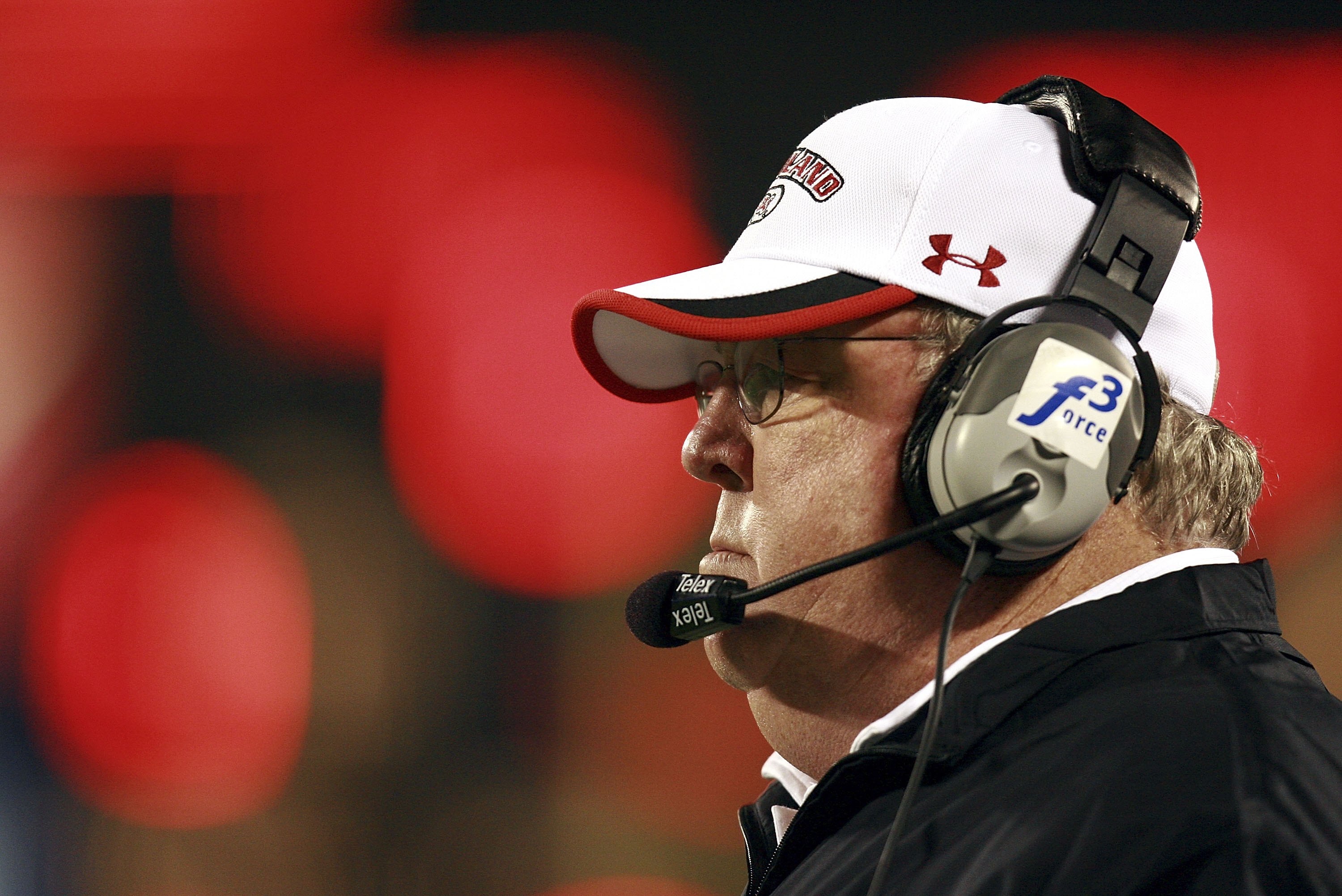 ORLANDO, FL - DECEMBER 29:  Head coach Ralph Friedgen of the Maryland Terrapins watches his team take on the Purdue Boilermakers in the Champs Sports Bowl at Florida Citrus Bowl December 29, 2006 in Orlando, Florida. Maryland defeated Purdue 24-7.  (Photo